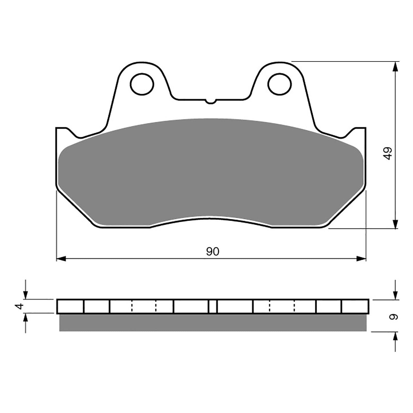 New GOLDFREN Brake Pad - S3 Sintered Sports (PBPH18) #GF049S3