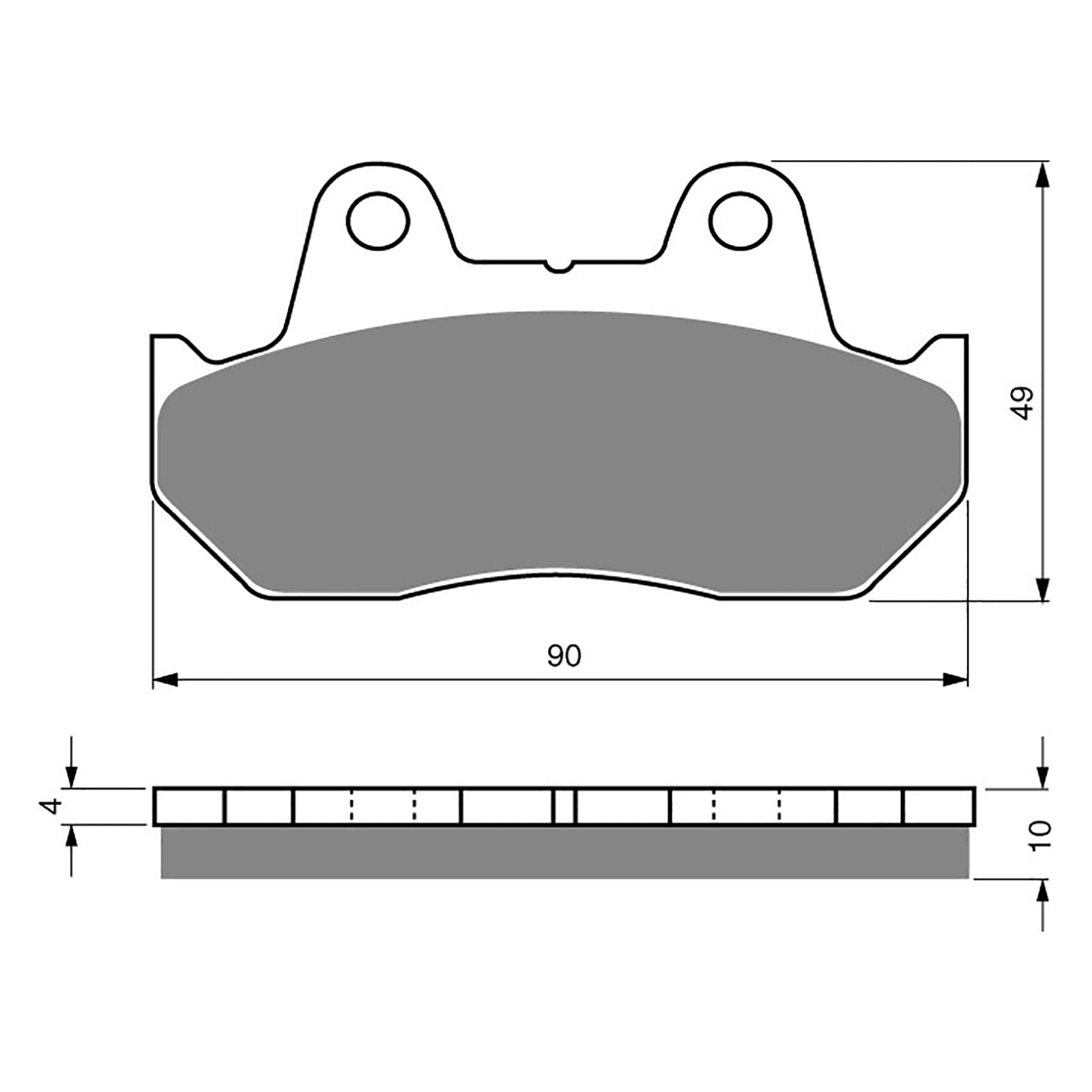 New GOLDFREN Brake Pad - S3 Sintered Sports (PBPH17) #GF050S3