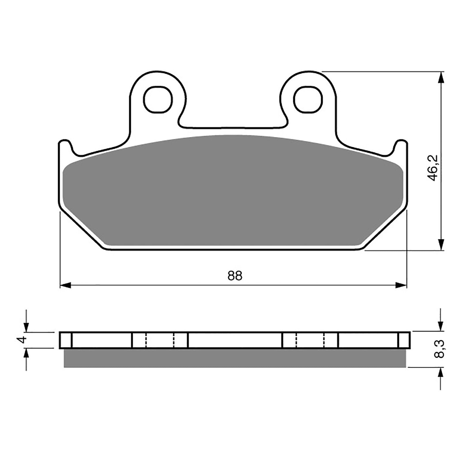 New GOLDFREN Brake Pad - S3 Sintered Sports (PBPH40) #GF051S3