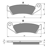 New GOLDFREN Brake Pad - S3 Sintered Sports (PBPH49) #GF052S3