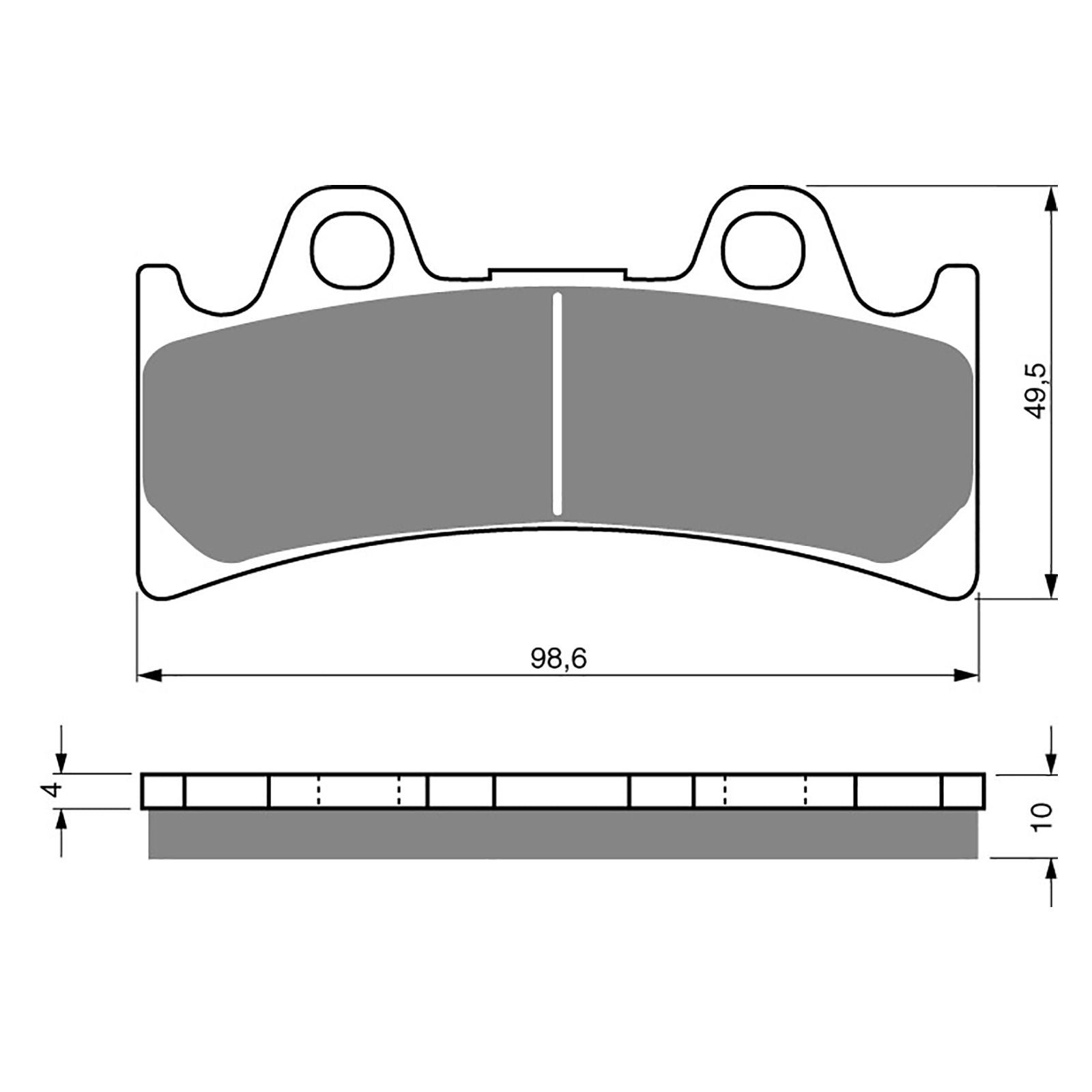 New GOLDFREN Brake Pad - S3 Sintered Sports (PBPH121) #GF054S3