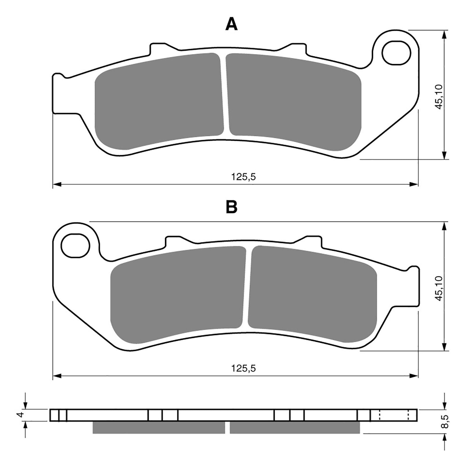 New GOLDFREN Brake Pad - S3 Sintered Sports (PBPH123) #GF055S3