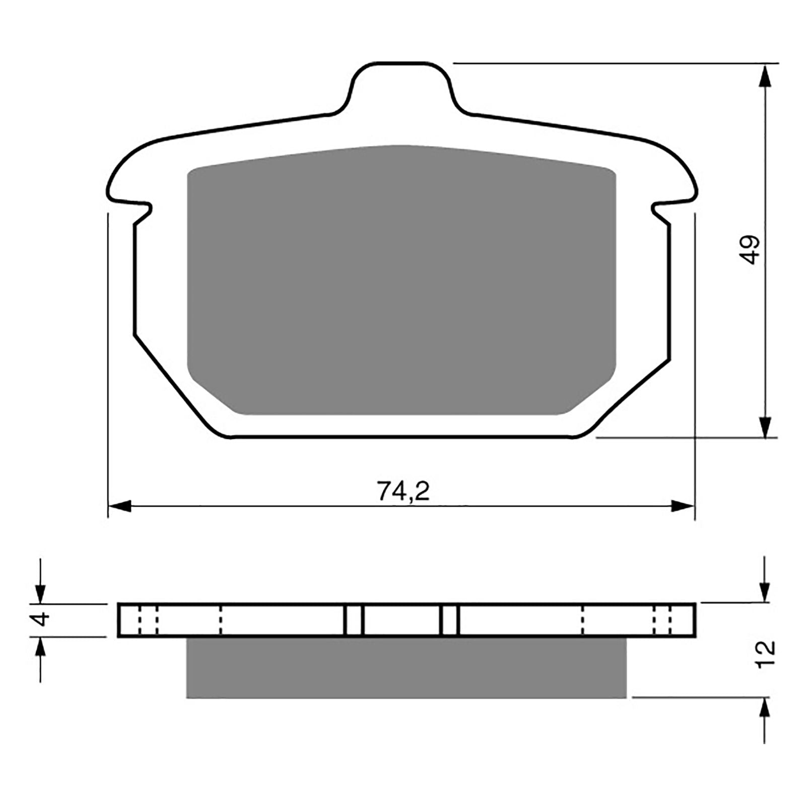 New GOLDFREN Brake Pad - S3 Sintered Sports (PBPH73) #GF058S3