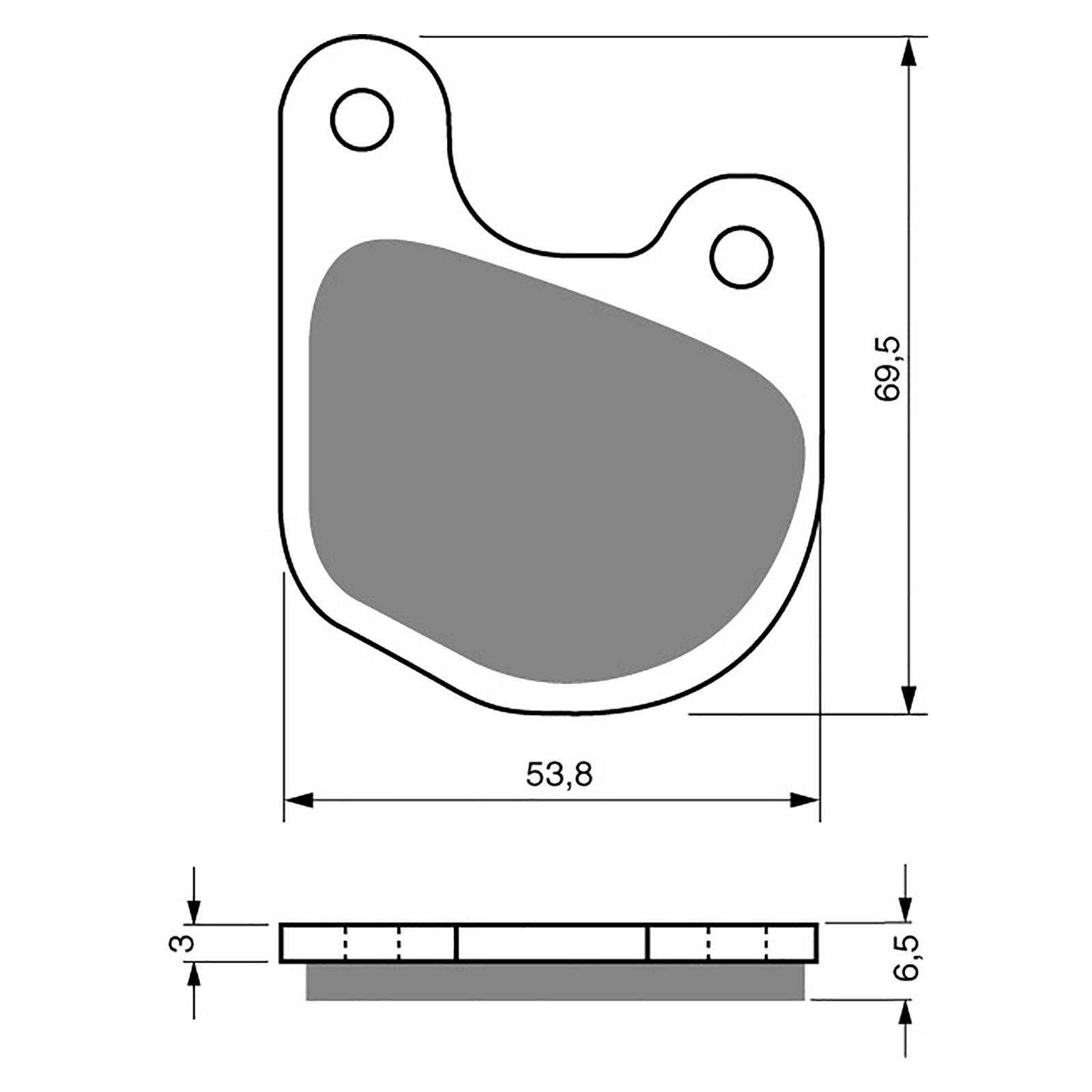 New GOLDFREN Brake Pad - S3 Sintered Sports (PBPH71) #GF059S3