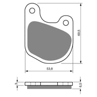 New GOLDFREN Brake Pad - S3 Sintered Sports (PBPH71) #GF059S3
