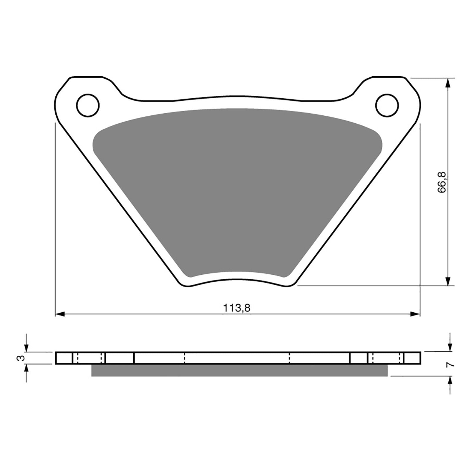 New GOLDFREN Brake Pad - S3 Sintered Sports (PBPH70) #GF060S3