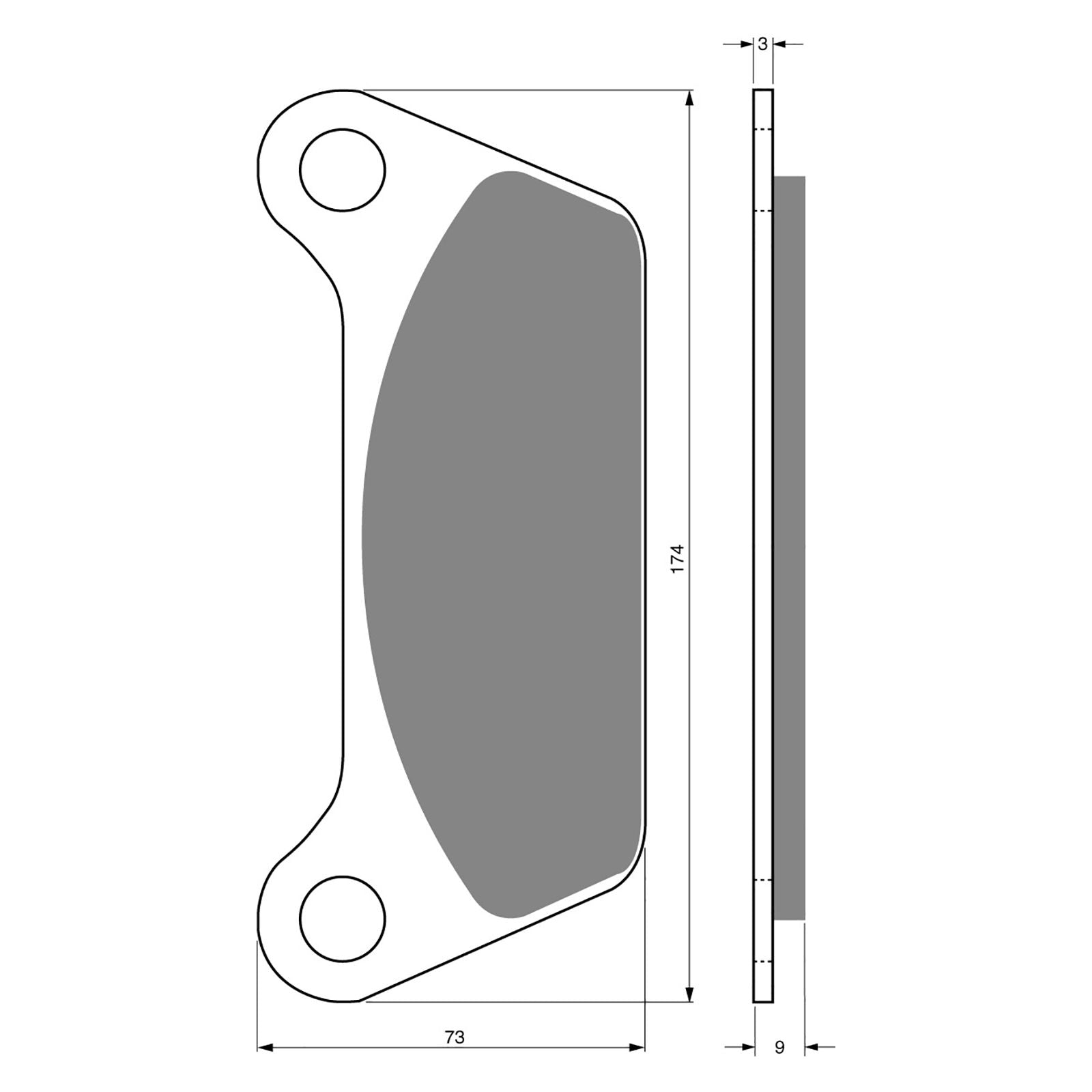 New GOLDFREN Brake Pad - S3 Sintered Sports (Pbp137) #GF061S3