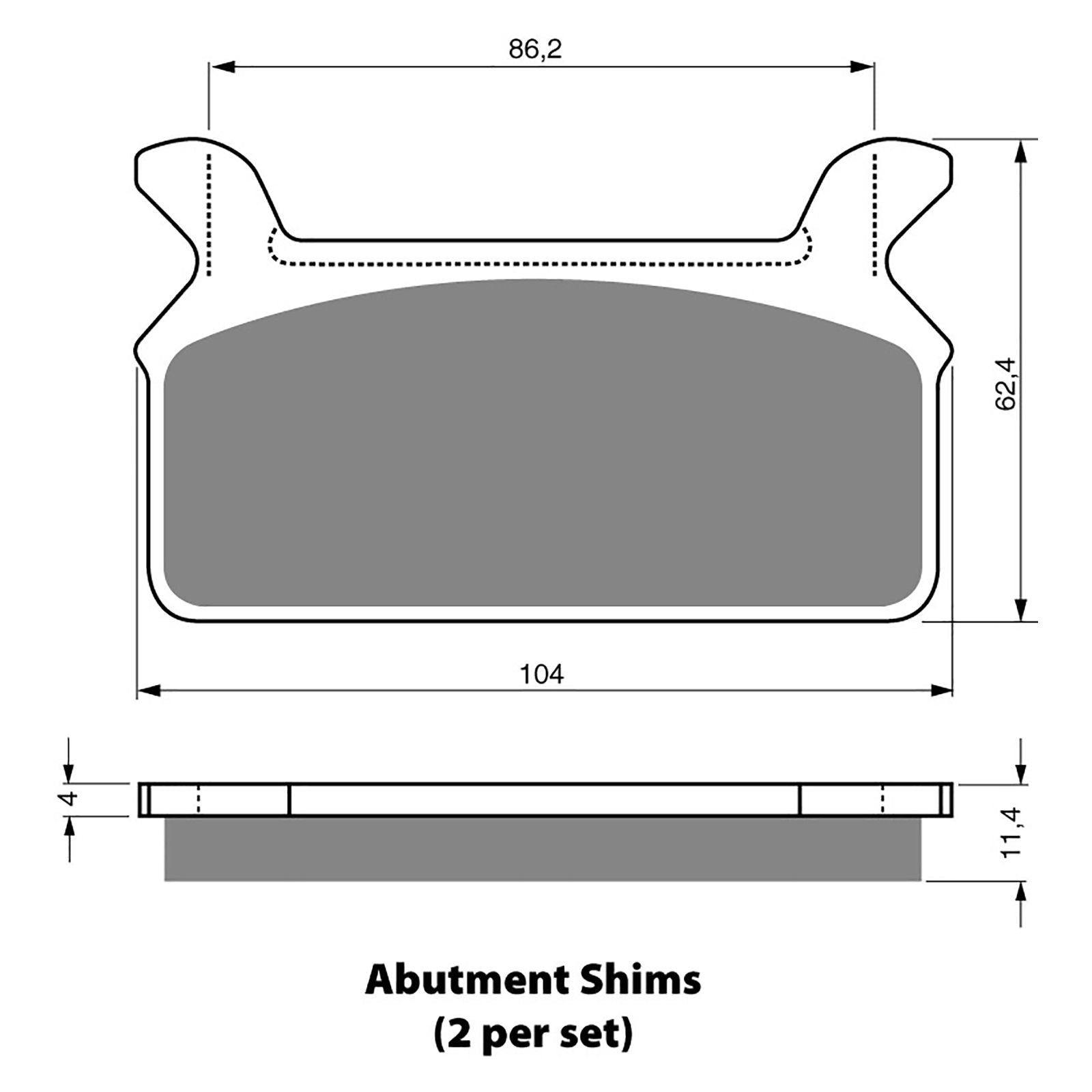 New GOLDFREN Brake Pad - S3 Sintered Sports (PBPH157) #GF063S3