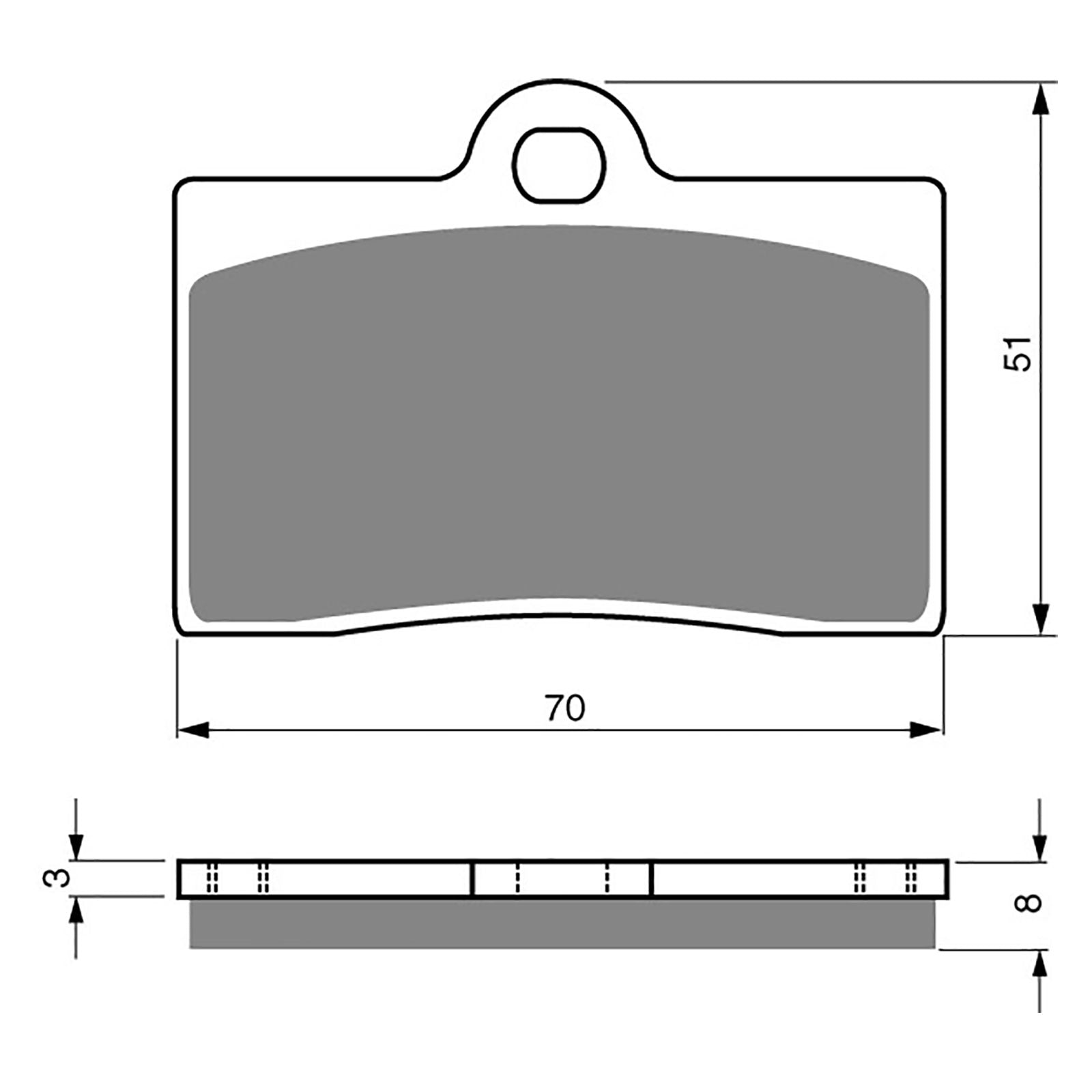 New GOLDFREN Brake Pad - S3 Sintered Sports (PBPH66) #GF064S3