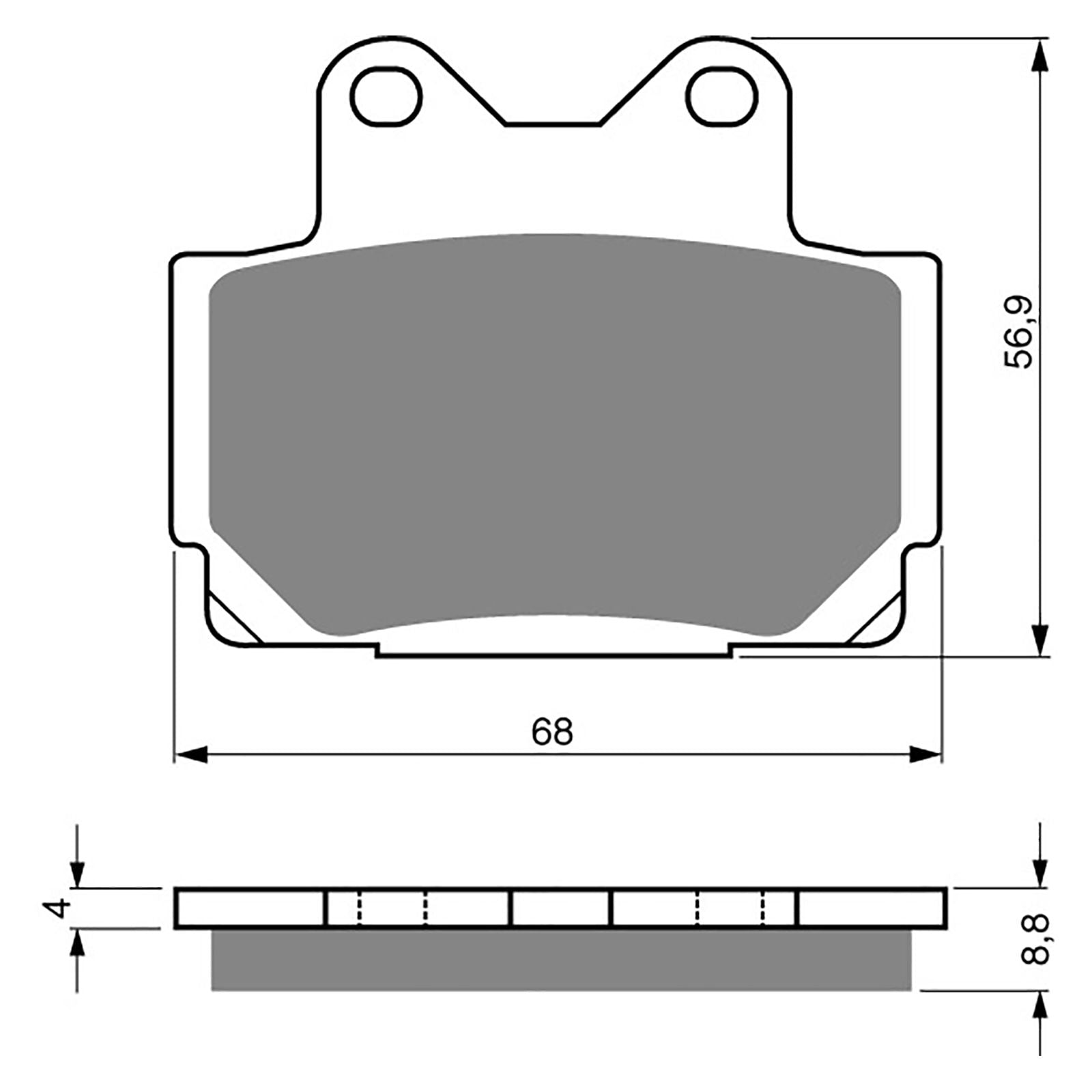 New GOLDFREN Brake Pad - S3 Sintered Sports (PBPH33) #GF067S3