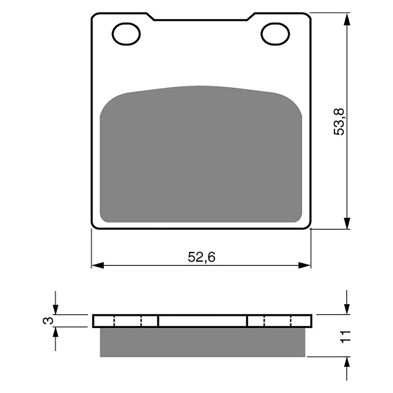 New GOLDFREN Brake Pad - S3 Sintered Sports (PBPH07) #GF068S3