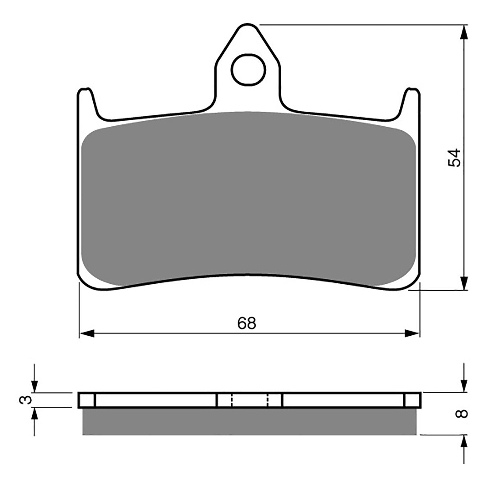 New GOLDFREN Brake Pad - S3 Sintered Sports (PBPH62) #GF069S3