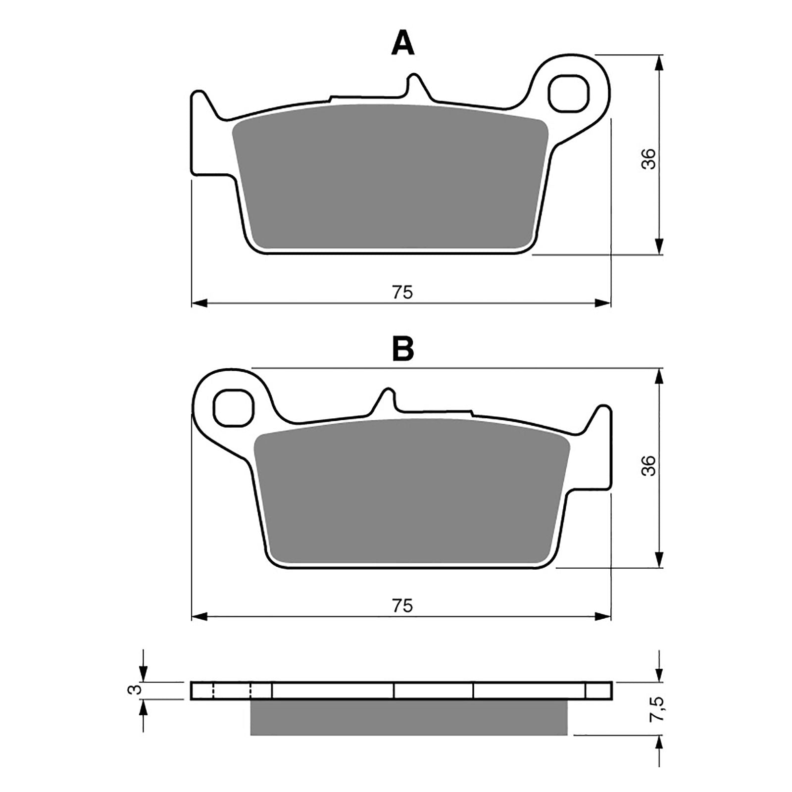 New GOLDFREN Brake Pad - S3 Sintered Sports #GF071S3