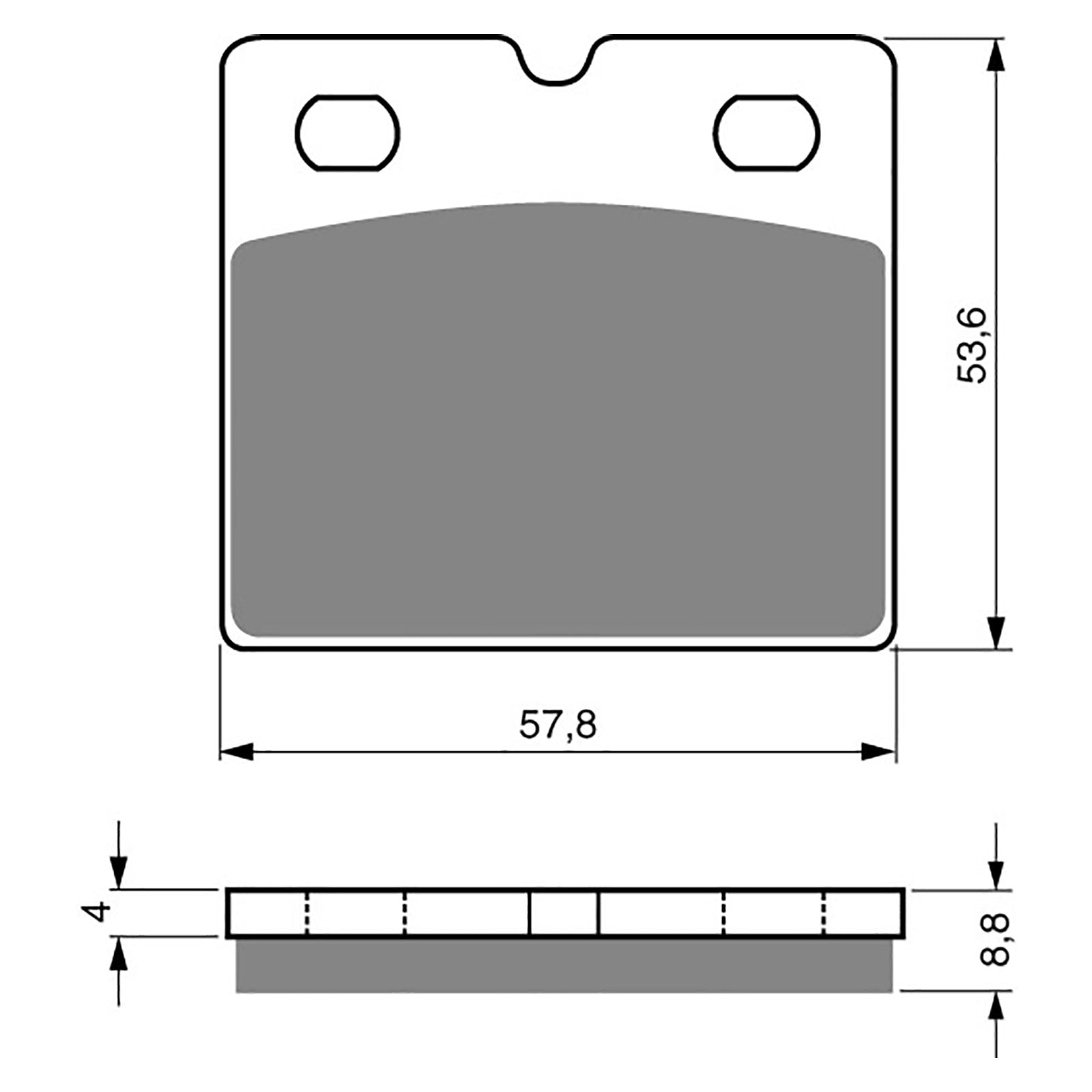 New GOLDFREN Brake Pad - S3 Sintered Sports (PBPH57) #GF072S3