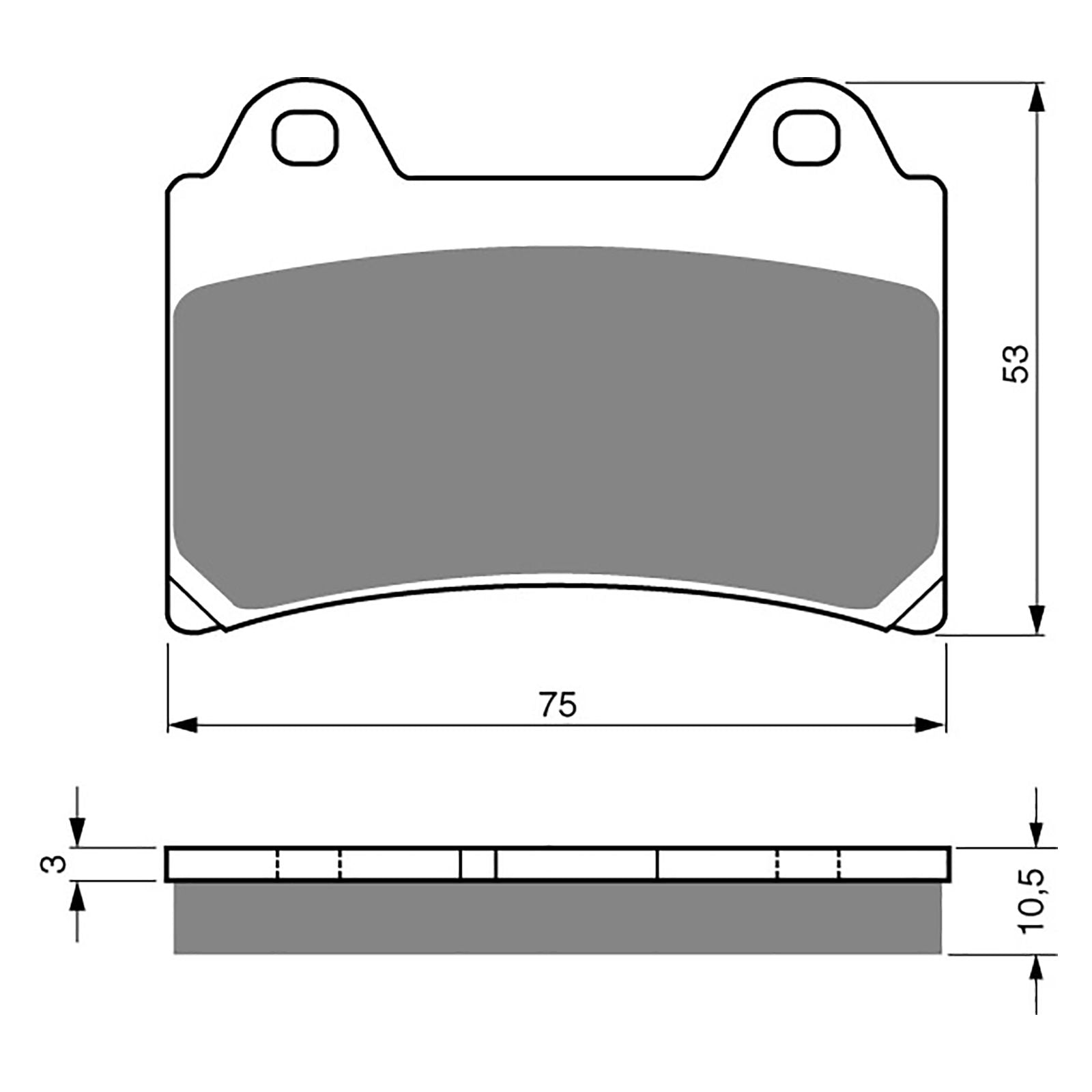 New GOLDFREN Brake Pad - S3 Sintered Sports (PBPH39) #GF073S3