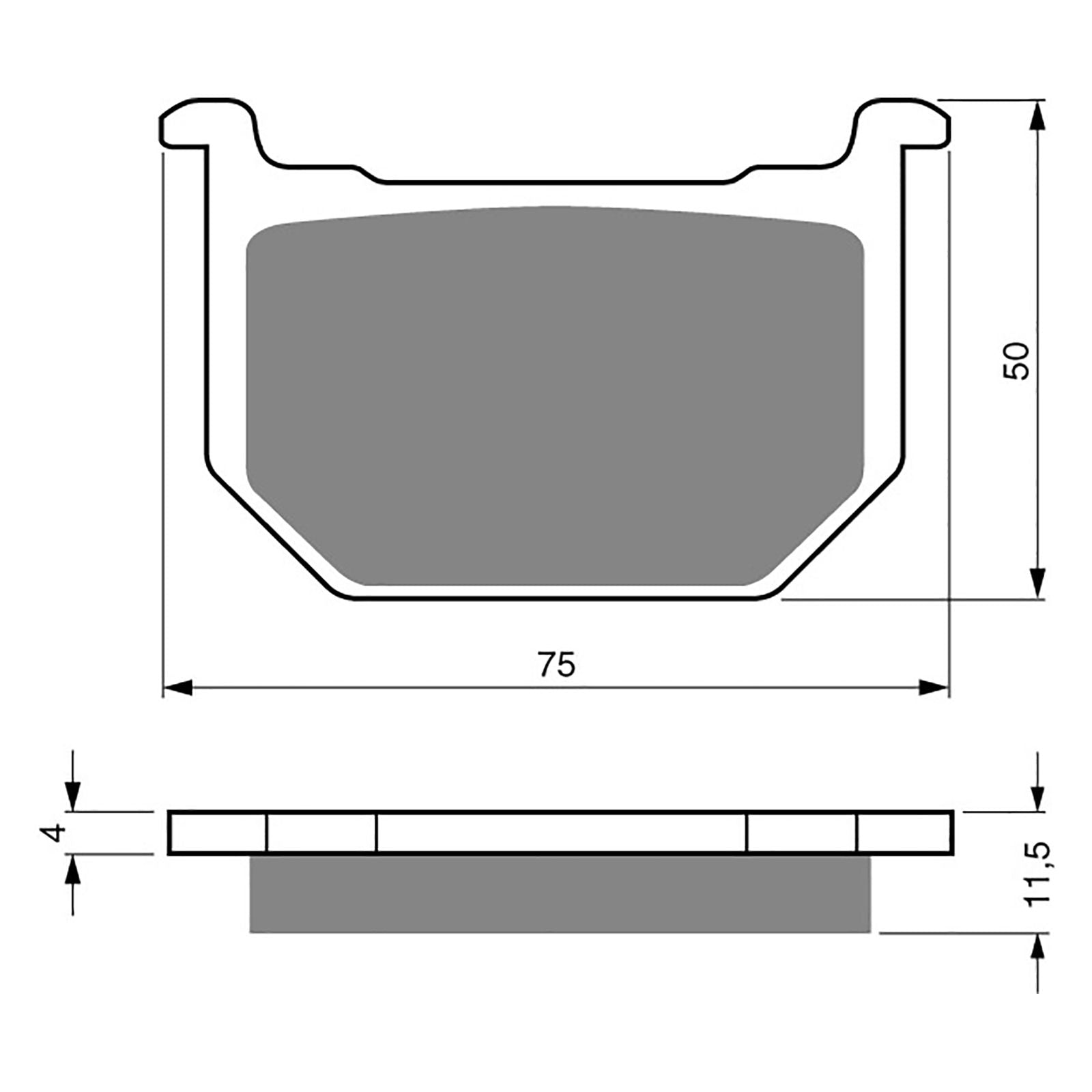 New GOLDFREN Brake Pad - S3 Sintered Sports (PBPH10) #GF075S3