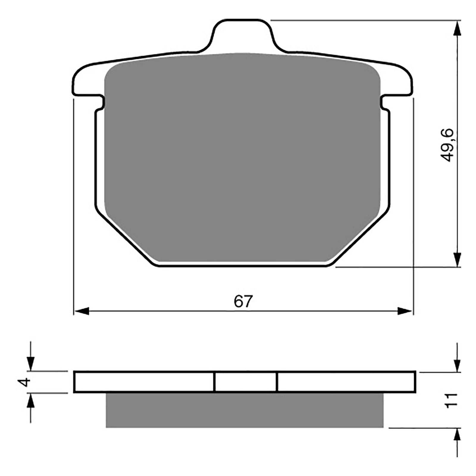 New GOLDFREN Brake Pad - S3 Sintered Sports #GF080S3