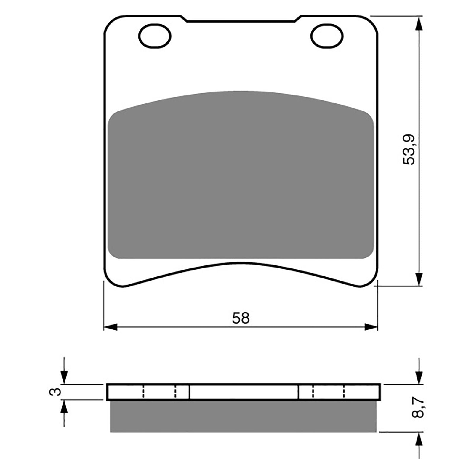 New GOLDFREN Brake Pad - S3 Sintered Sports (PBPH32) #GF085S3