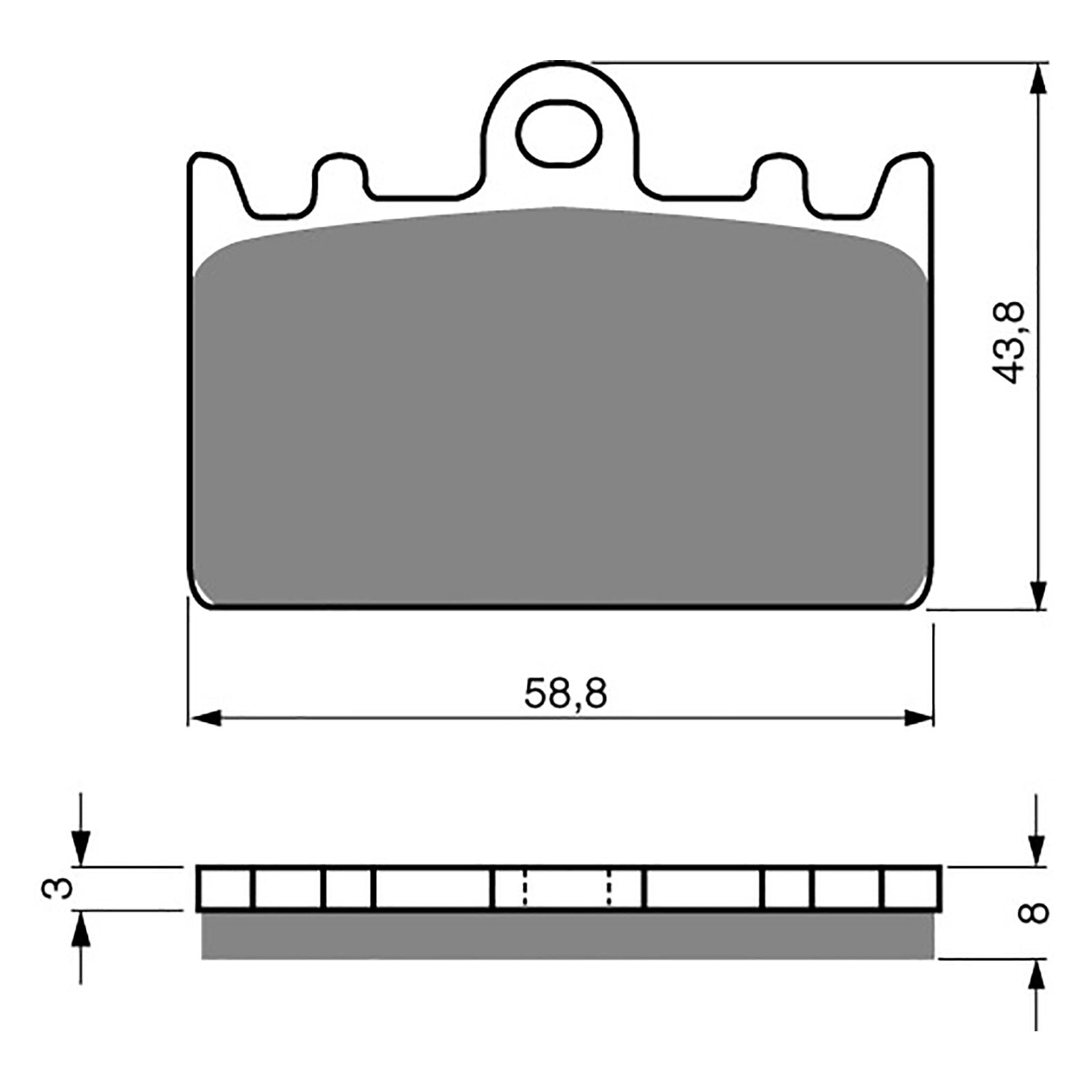 New GOLDFREN Brake Pad - S3 Sintered Sports (PBPH101) #GF090S3