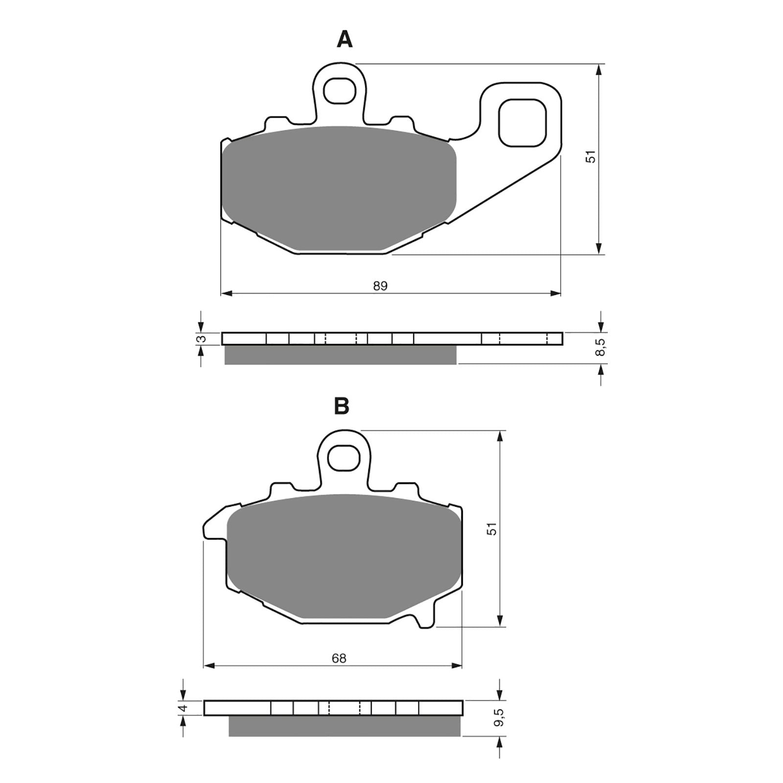 New GOLDFREN Brake Pad - S3 Sintered Sports (PBPH124) #GF093S3