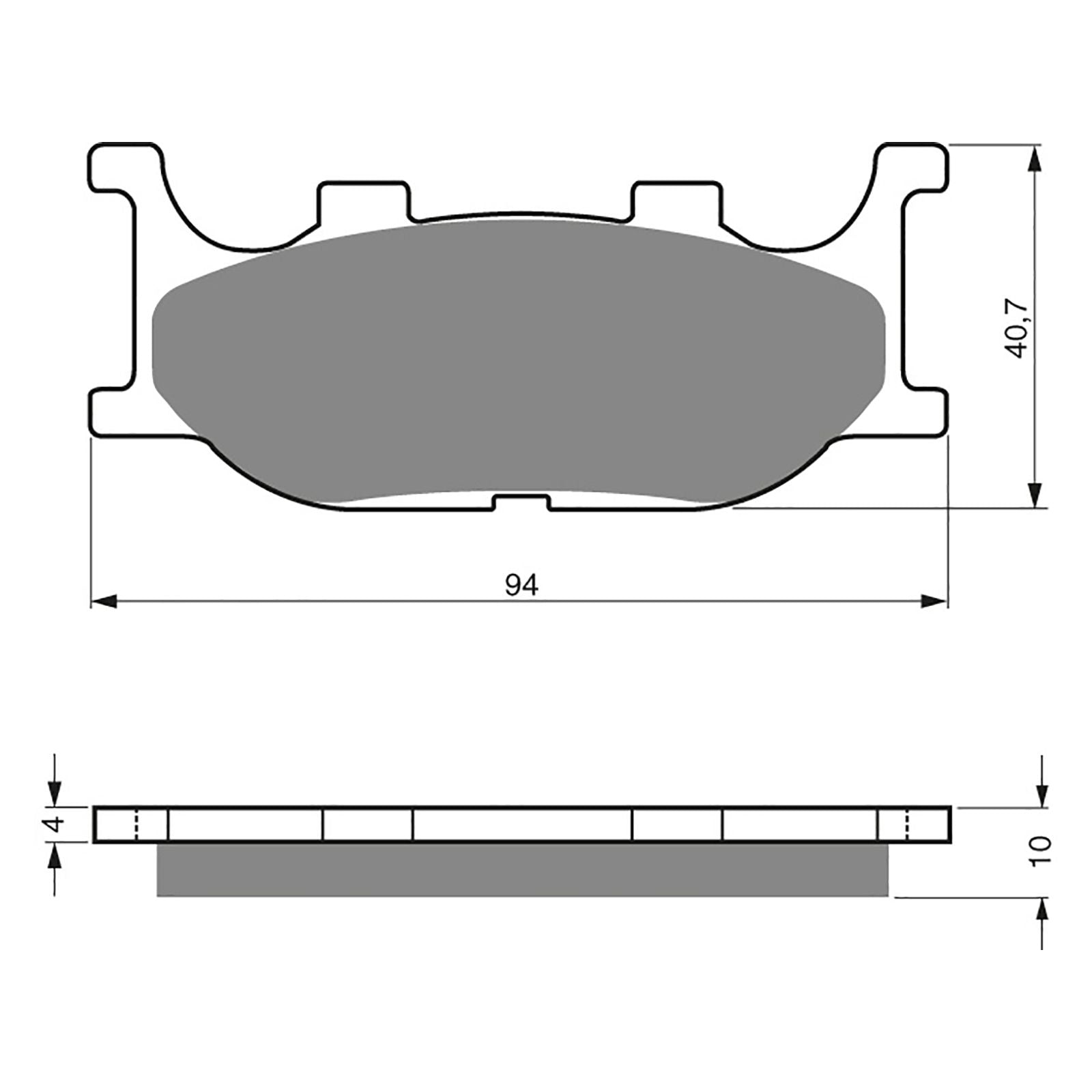 New GOLDFREN Brake Pad - S3 Sintered Sports (PBPH155) #GF099S3