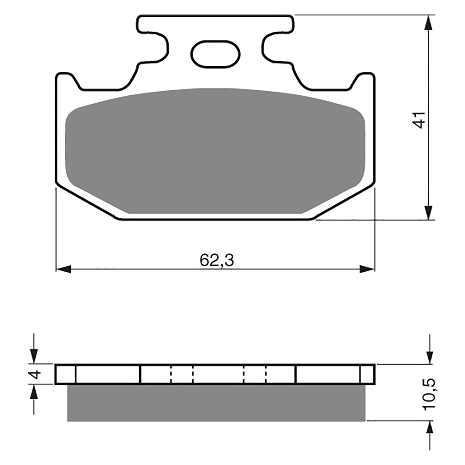 New GOLDFREN Brake Pad - K5 Off-Road Racing (PBPR77) #GF100K5