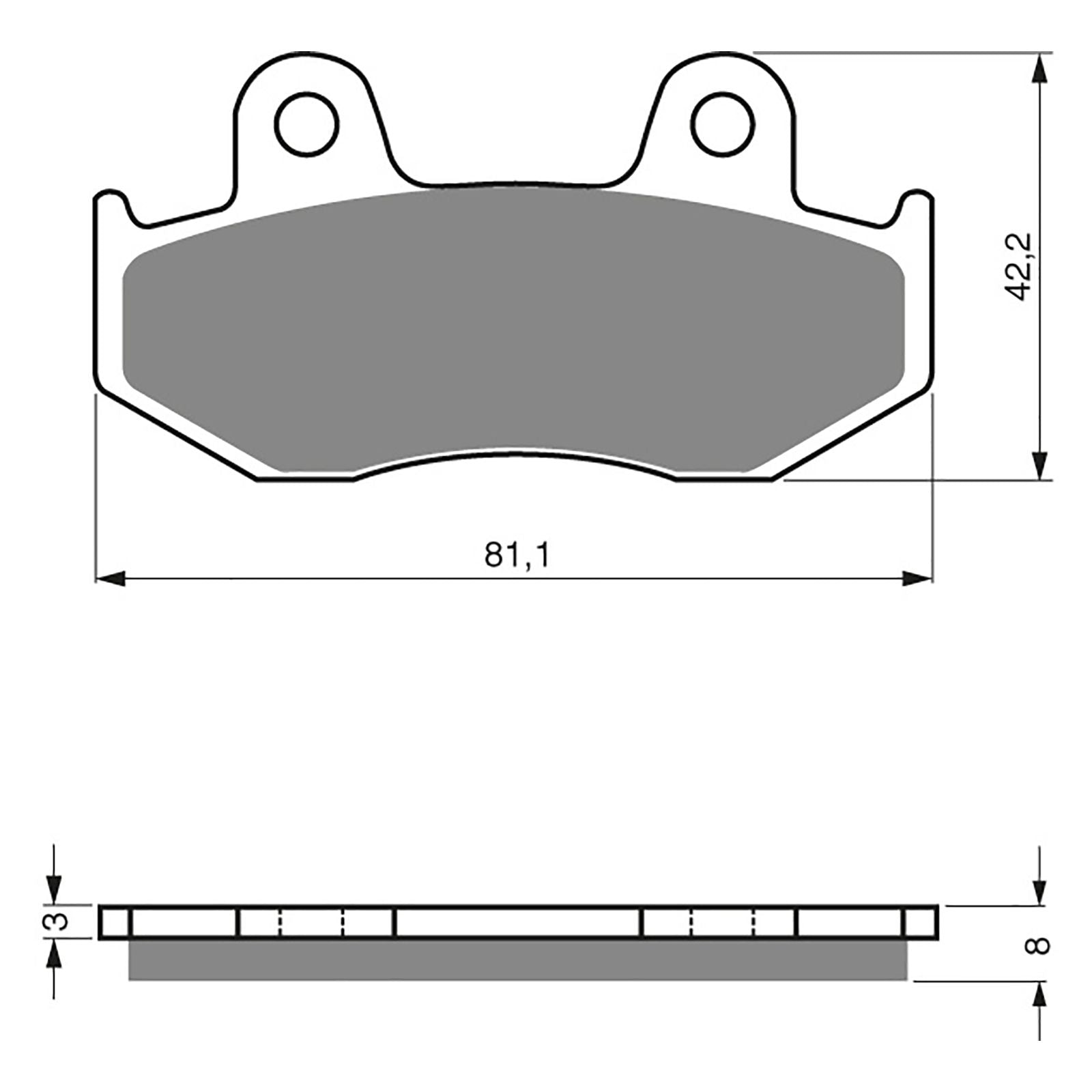 New GOLDFREN Brake Pad - S3 Sintered Sports (PBPH29) #GF102S3