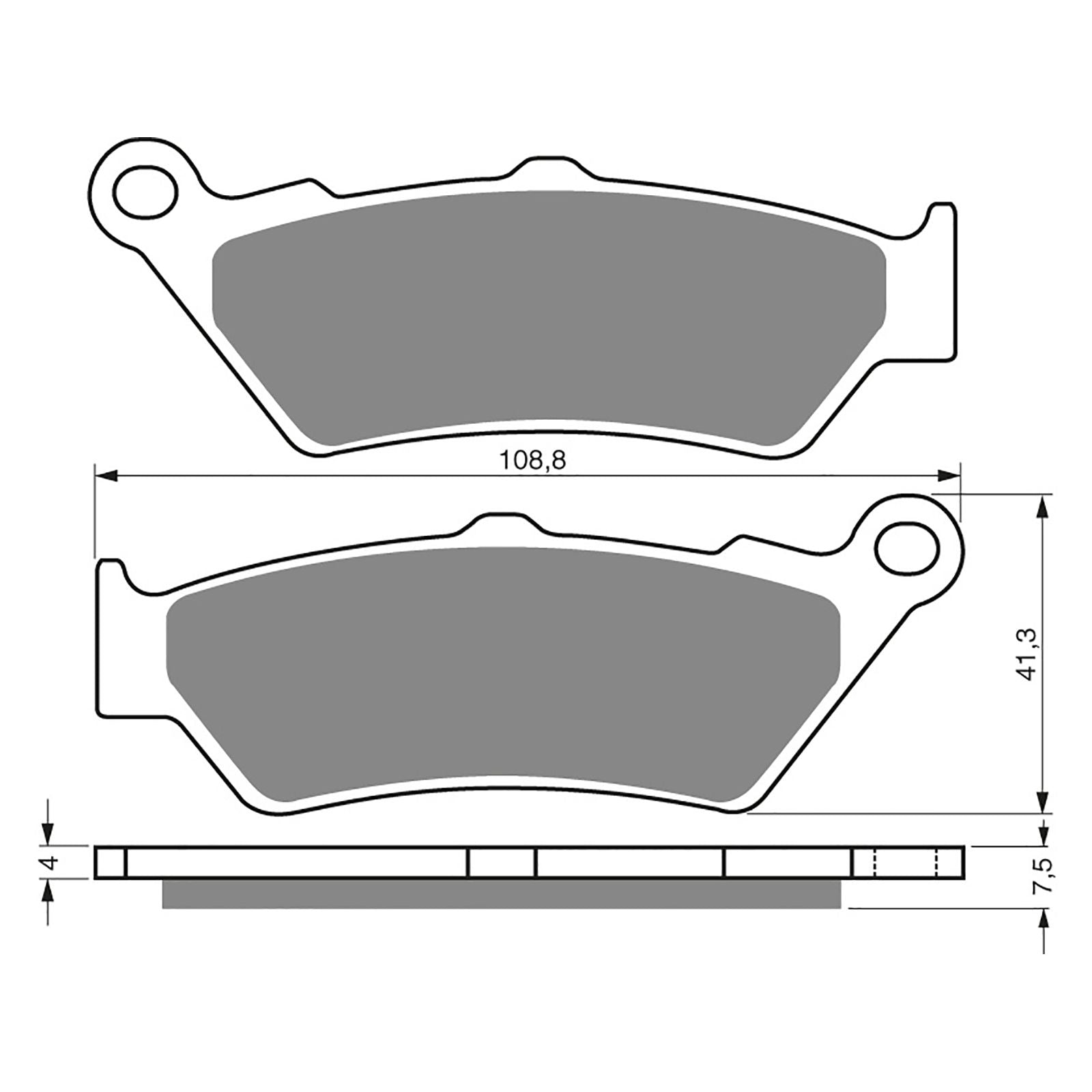 New GOLDFREN Brake Pad - S3 Sintered Sports (PBPH270) #GF106S3