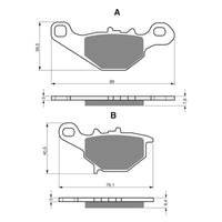 New GOLDFREN Brake Pad - S3 Sintered Sports (PBPH214) #GF109S3