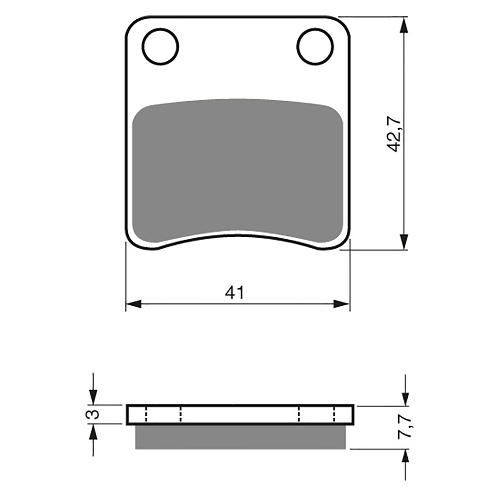 New GOLDFREN Brake Pad - S3 Sintered Sports (PBPH148) #GF110S3