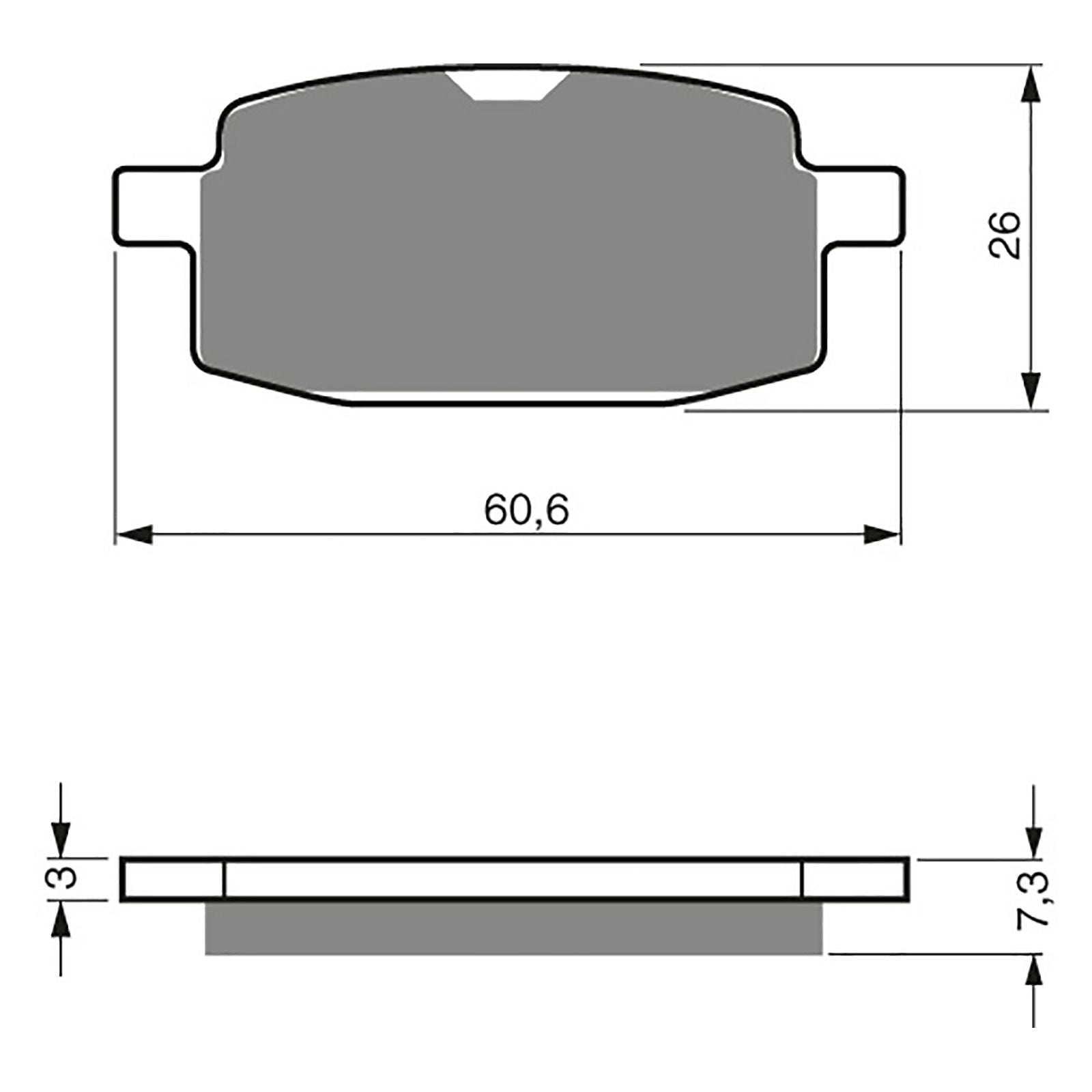 New GOLDFREN Brake Pad - S3 Sintered Sports (PBPH117) #GF114S3