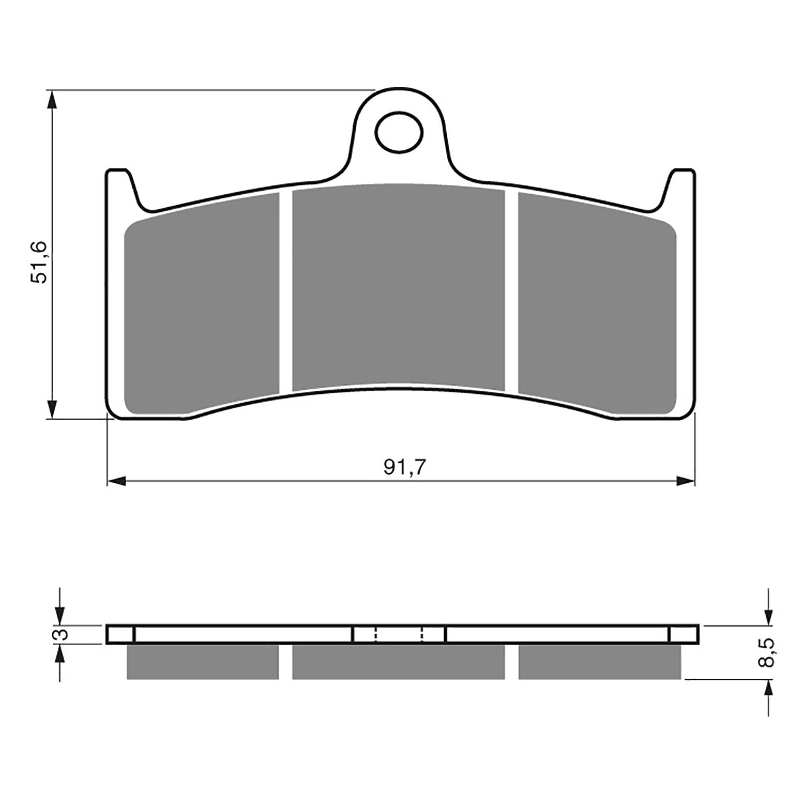 New GOLDFREN Brake Pad - S3 Sintered Sports (PBPH230) #GF126S3