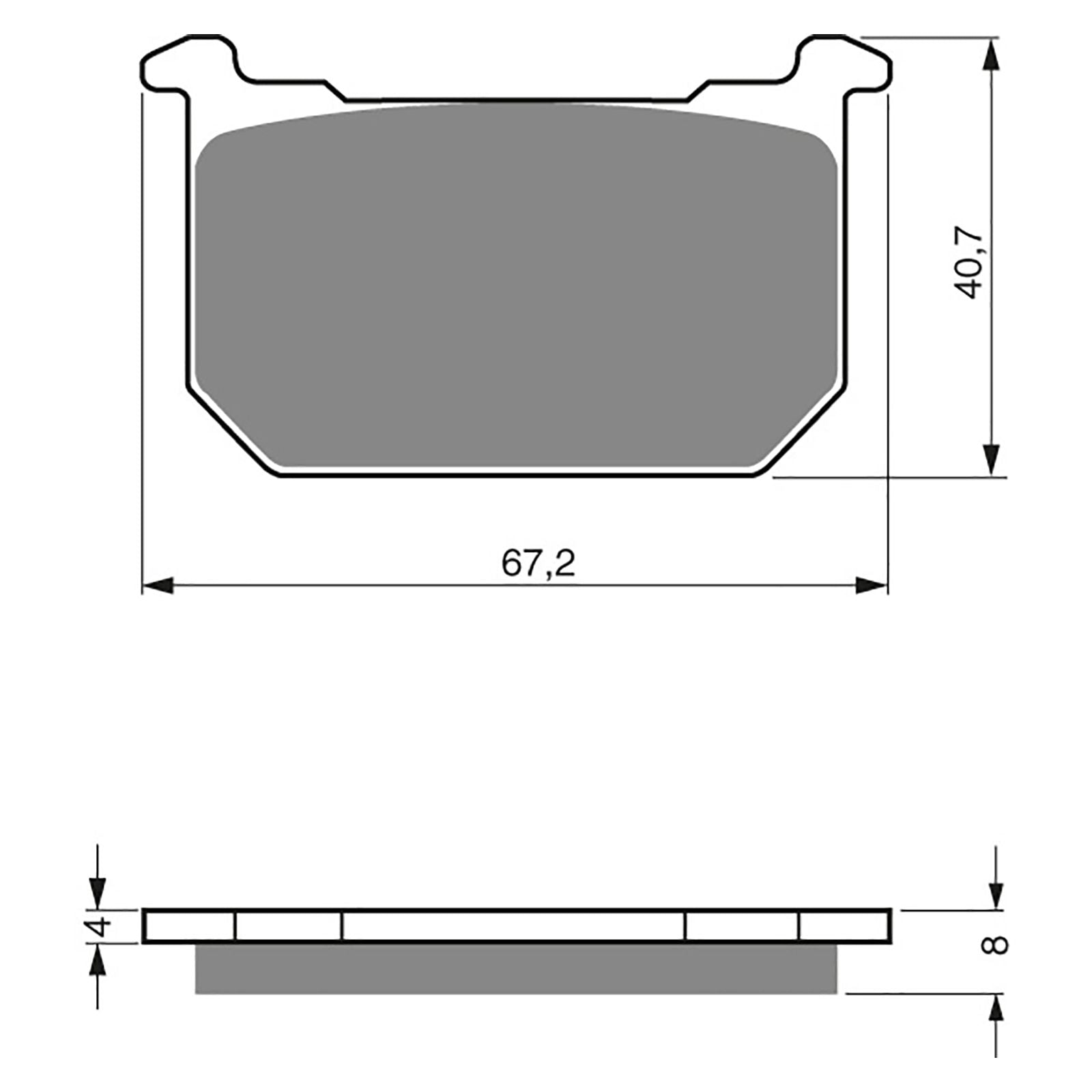 New GOLDFREN Brake Pad - S3 Sintered Sports (PBPH14) #GF127S3