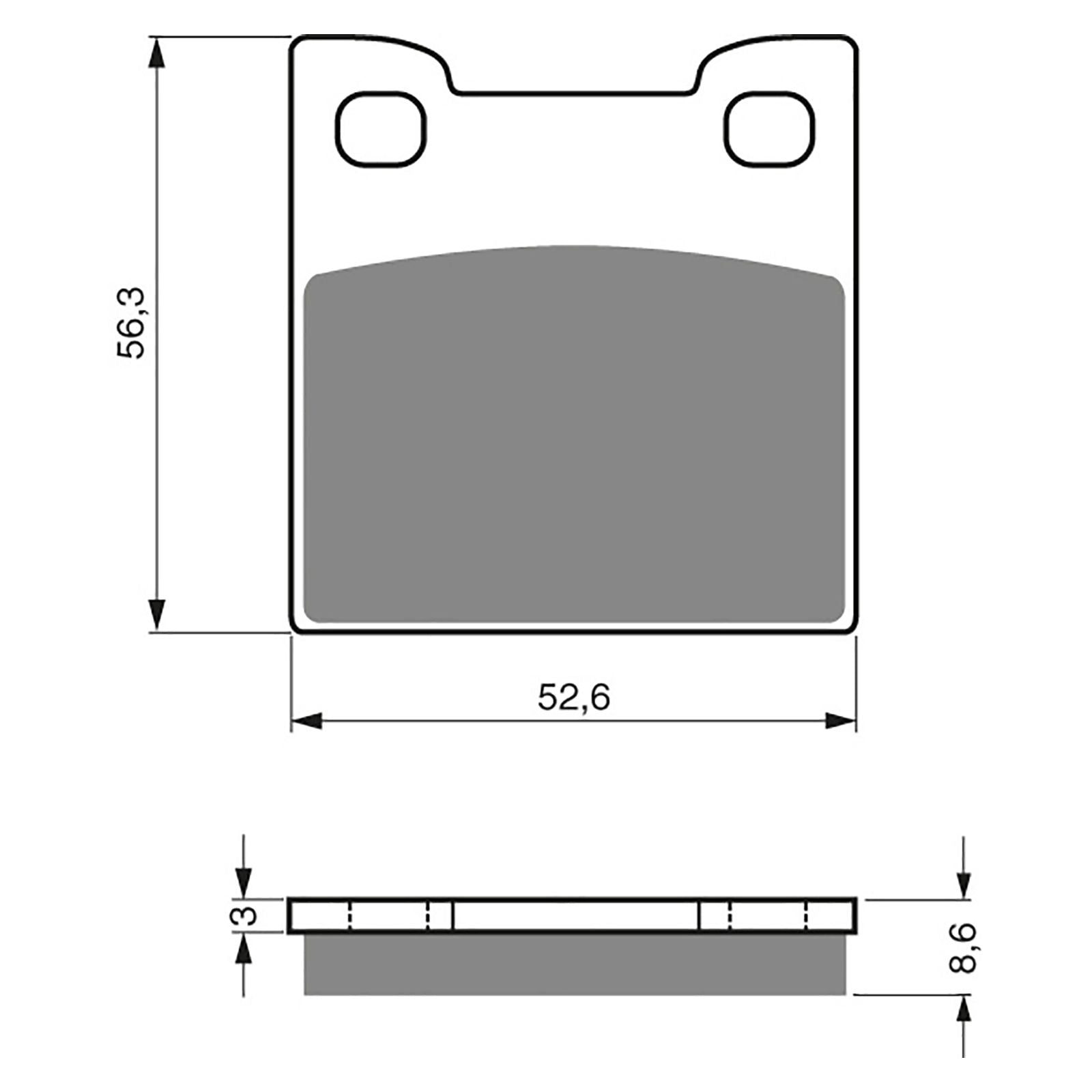 New GOLDFREN Brake Pad - S3 Sintered Sports (PBPH182) #GF129S3