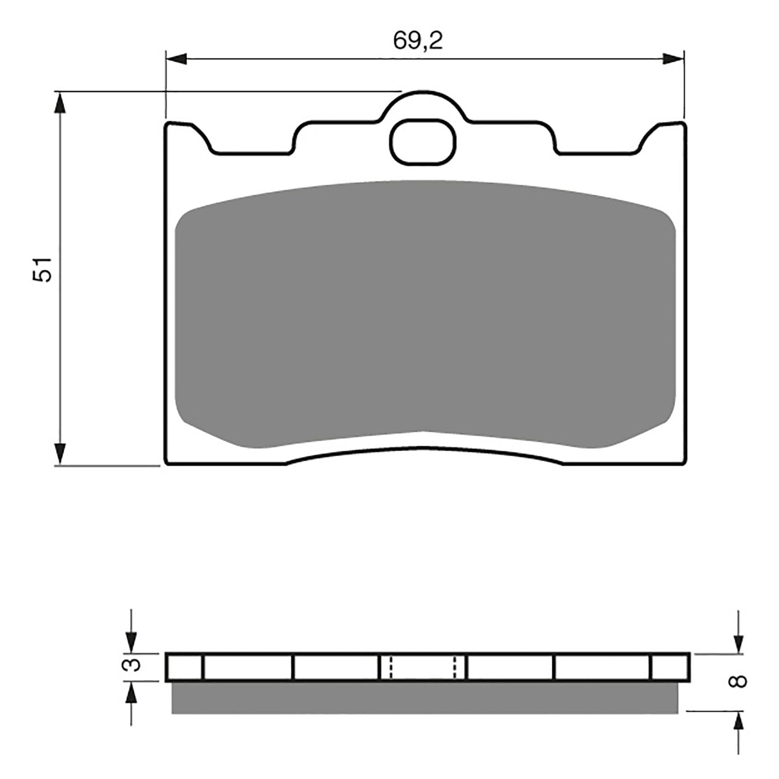 New GOLDFREN Brake Pad - S3 Sintered Sports (PBPH275) #GF132S3