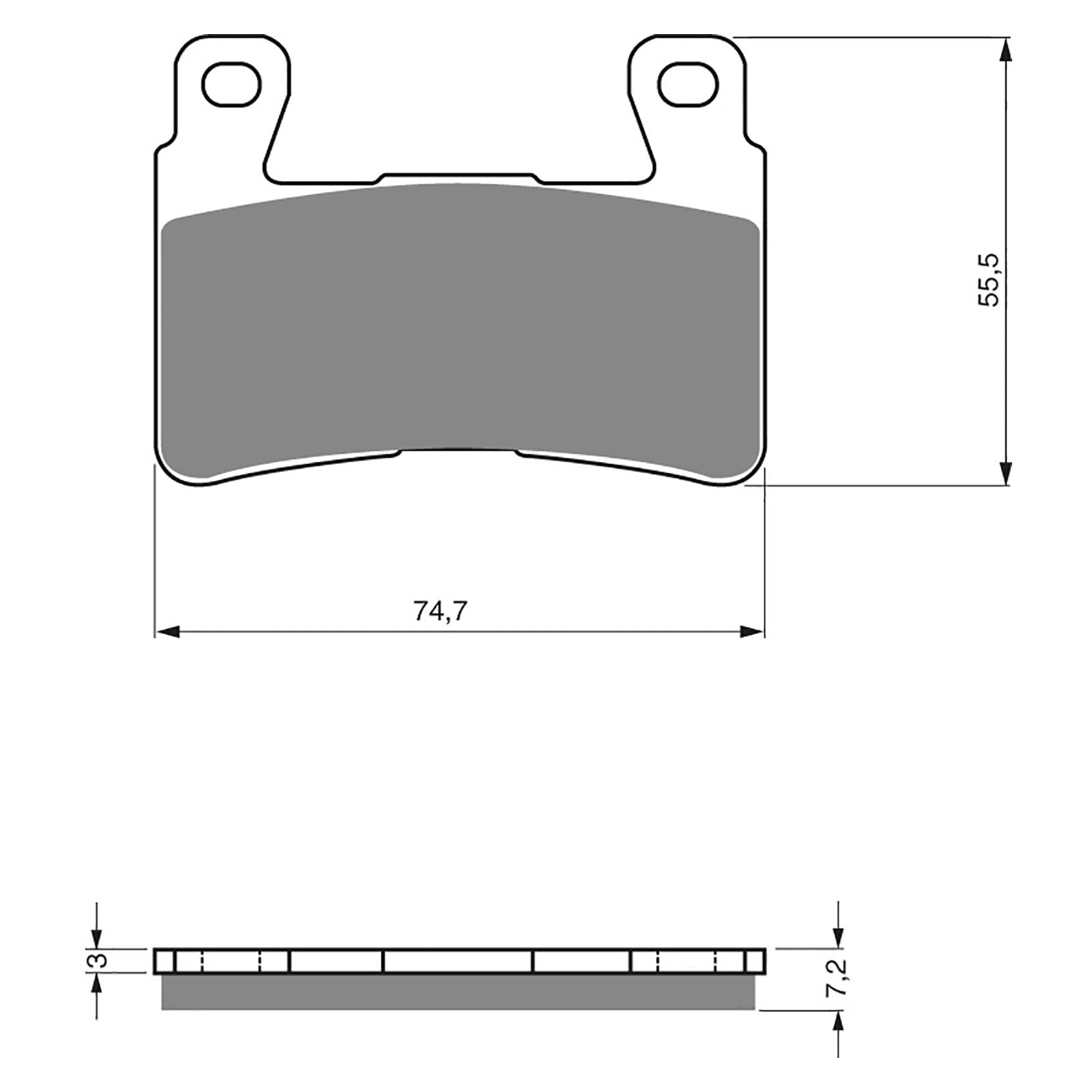 New GOLDFREN Brake Pad - S3 Sintered Sports (PBPH273) #GF134S3