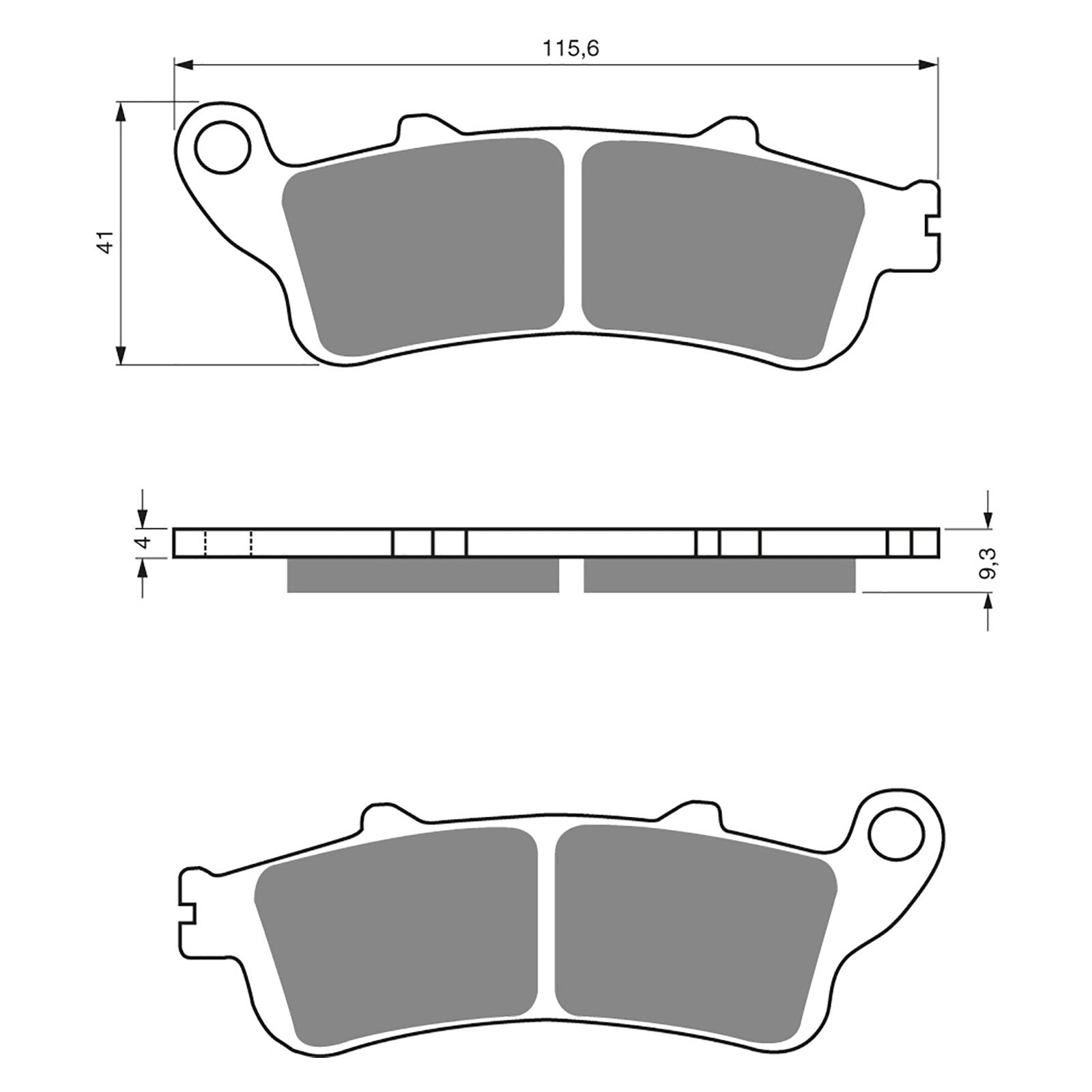 New GOLDFREN Brake Pad - S3 Sintered Sports (PBPH266) #GF135S3