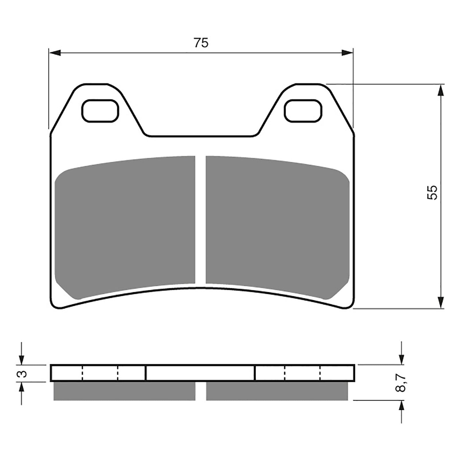 New GOLDFREN Brake Pad - S3 Sintered Sports (PBPH223) #GF141S3