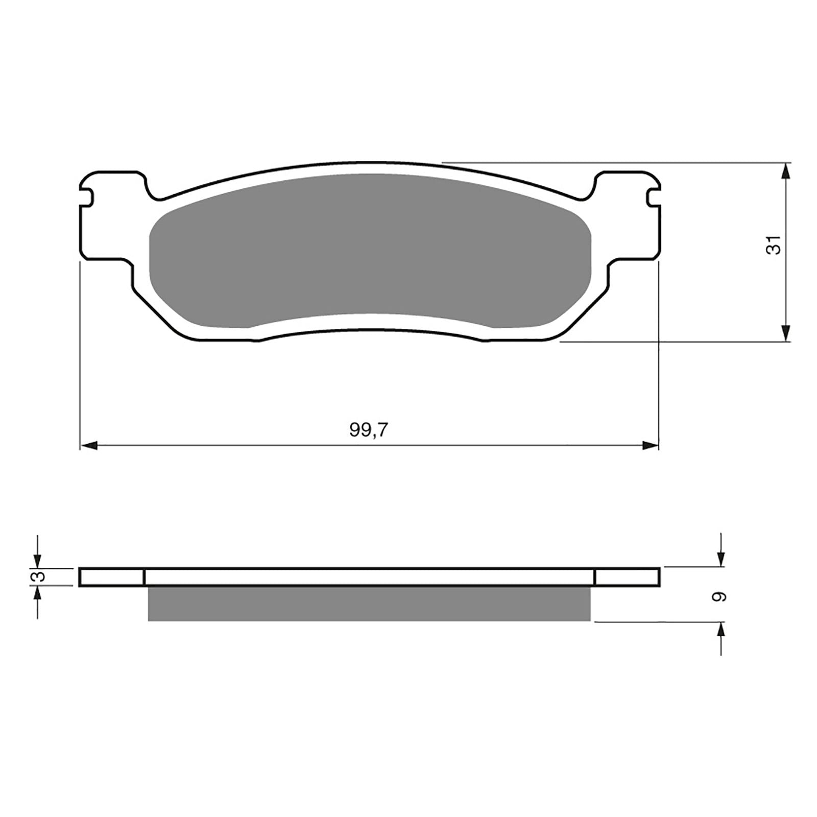 New GOLDFREN Brake Pad - S3 Sintered Sports (PBPH262) #GF146S3