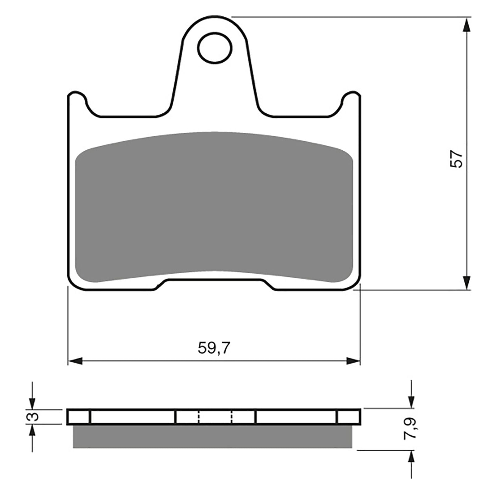 New GOLDFREN Brake Pad - S3 Sintered Sports (PBPH231) #GF148S3