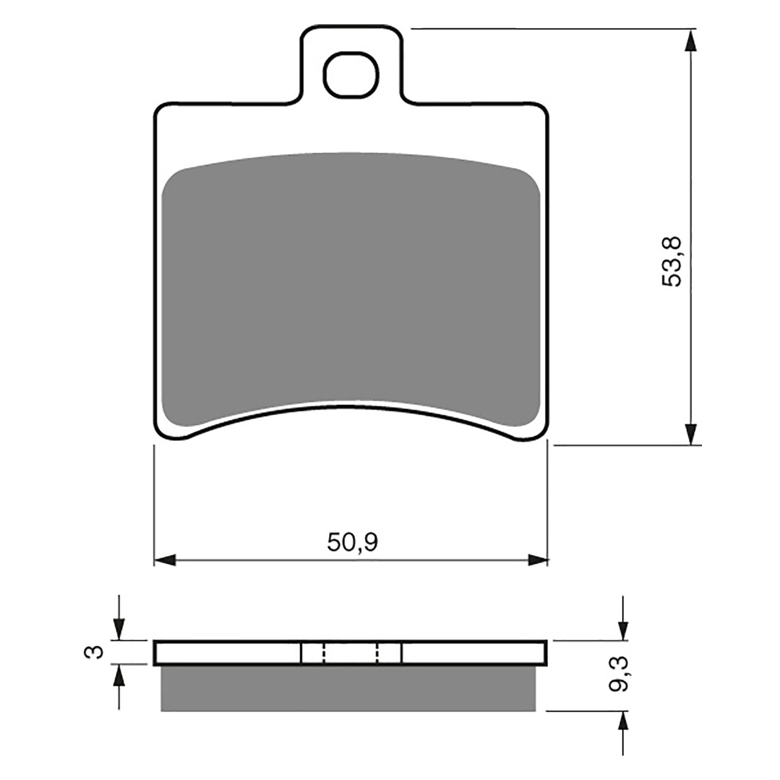 New GOLDFREN Brake Pad - S3 Sintered Sports #GF150S3