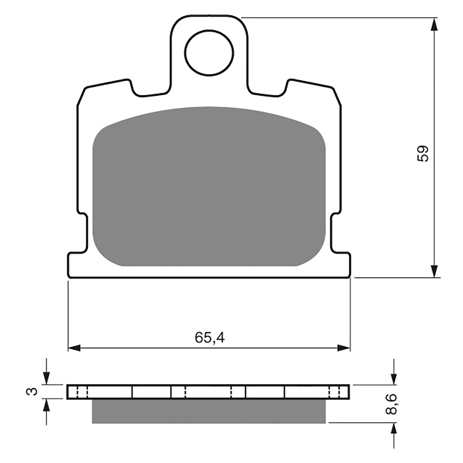 New GOLDFREN Brake Pad - S3 Sintered Sports (PBPH20) #GF151S3