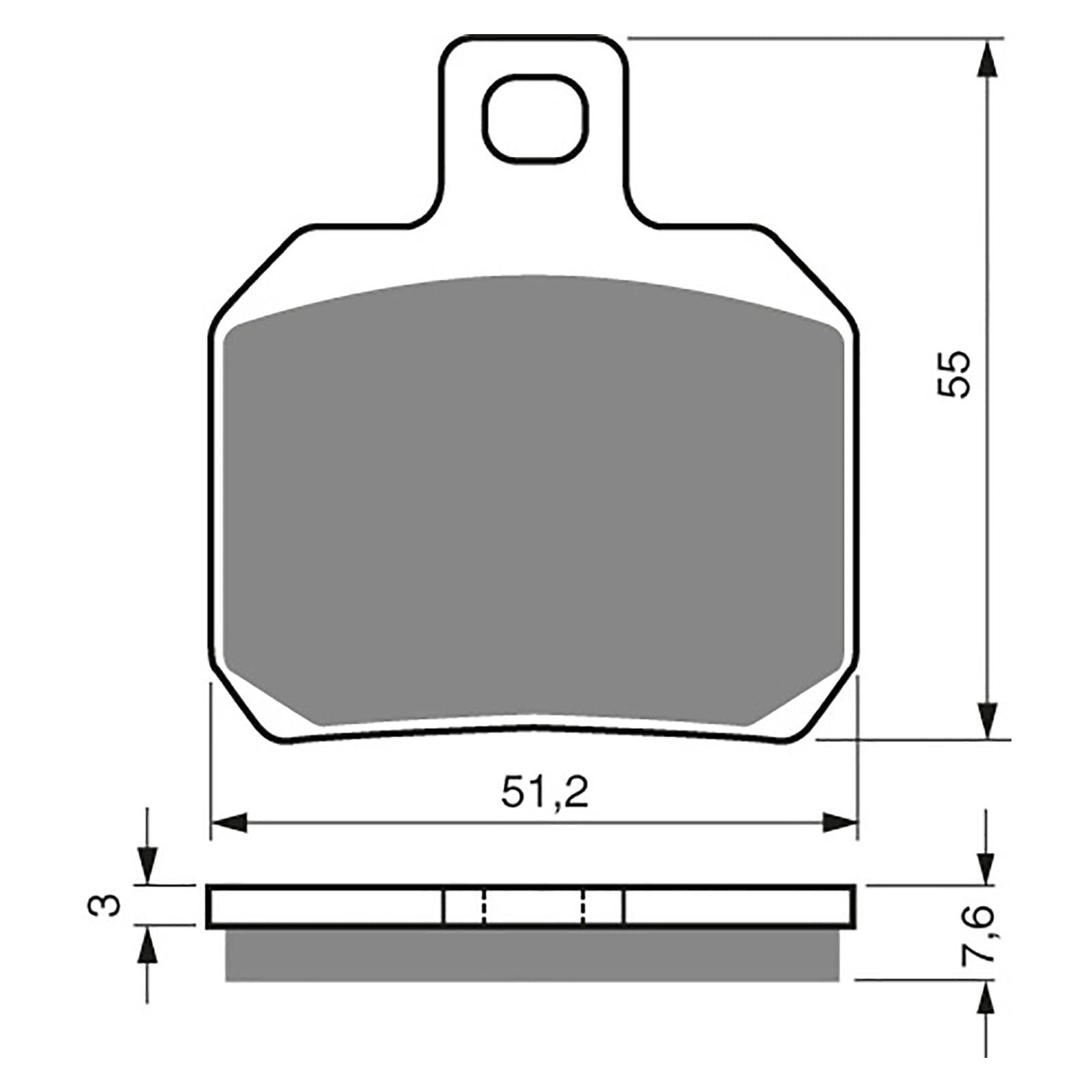 New GOLDFREN Brake Pad - S3 Sintered Sports (PBPH253) #GF152S3