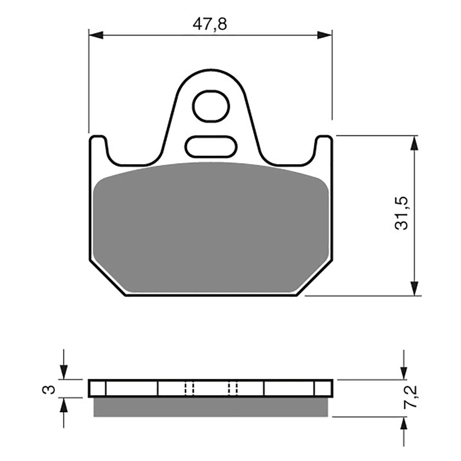 New GOLDFREN Brake Pad - S3 Sintered Sports #GF158S3