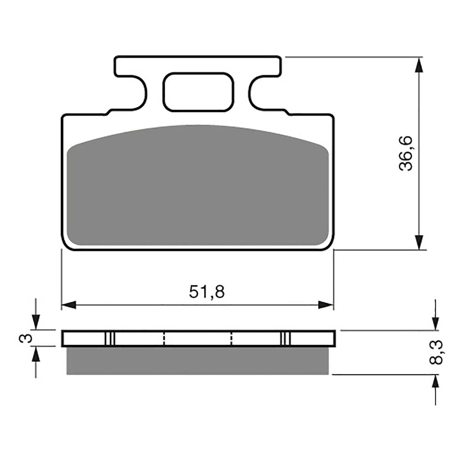 New GOLDFREN Brake Pad - S3 Sintered Sports (PBPH120) #GF161S3