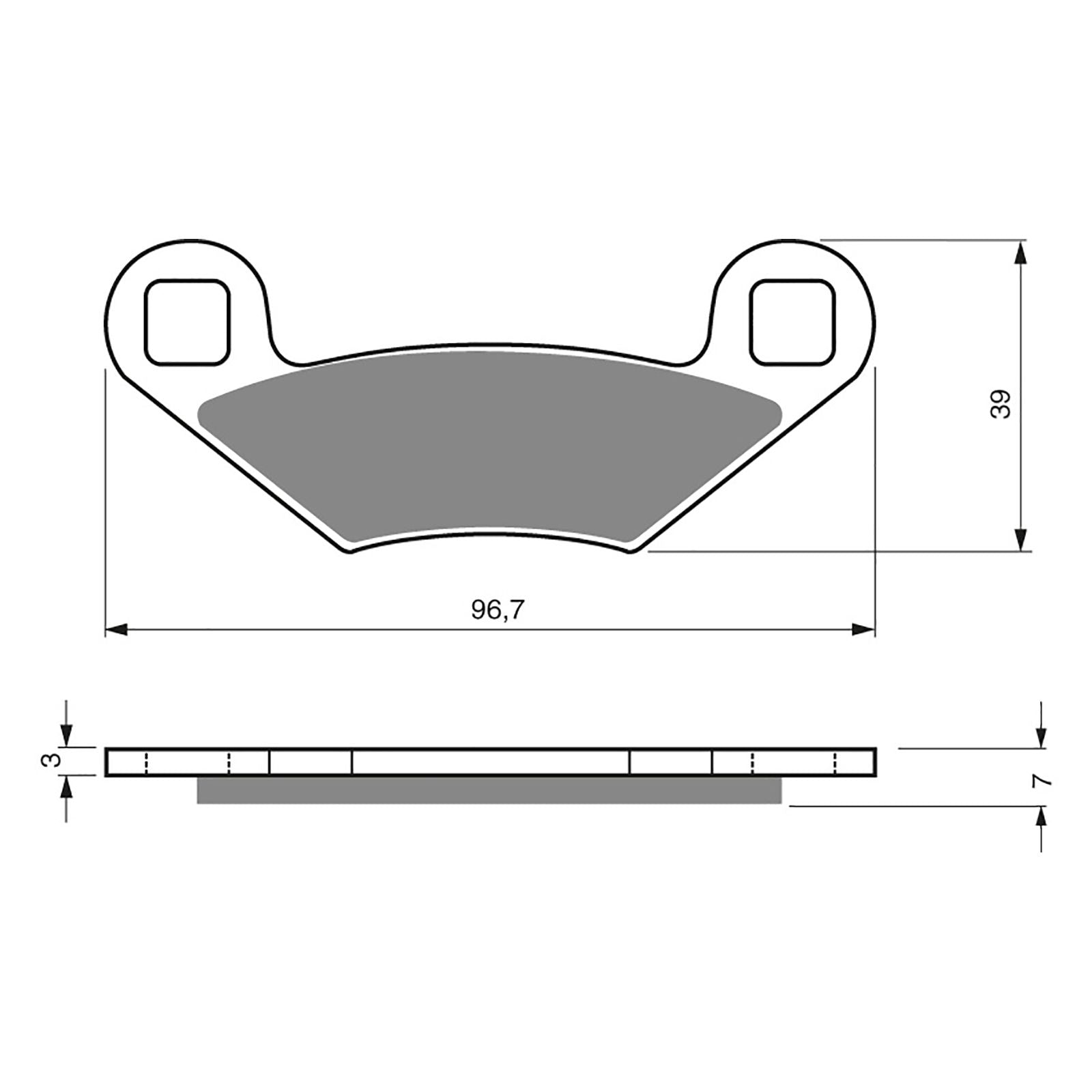 New GOLDFREN Brake Pad - S3 Sintered Sports #GF162S3