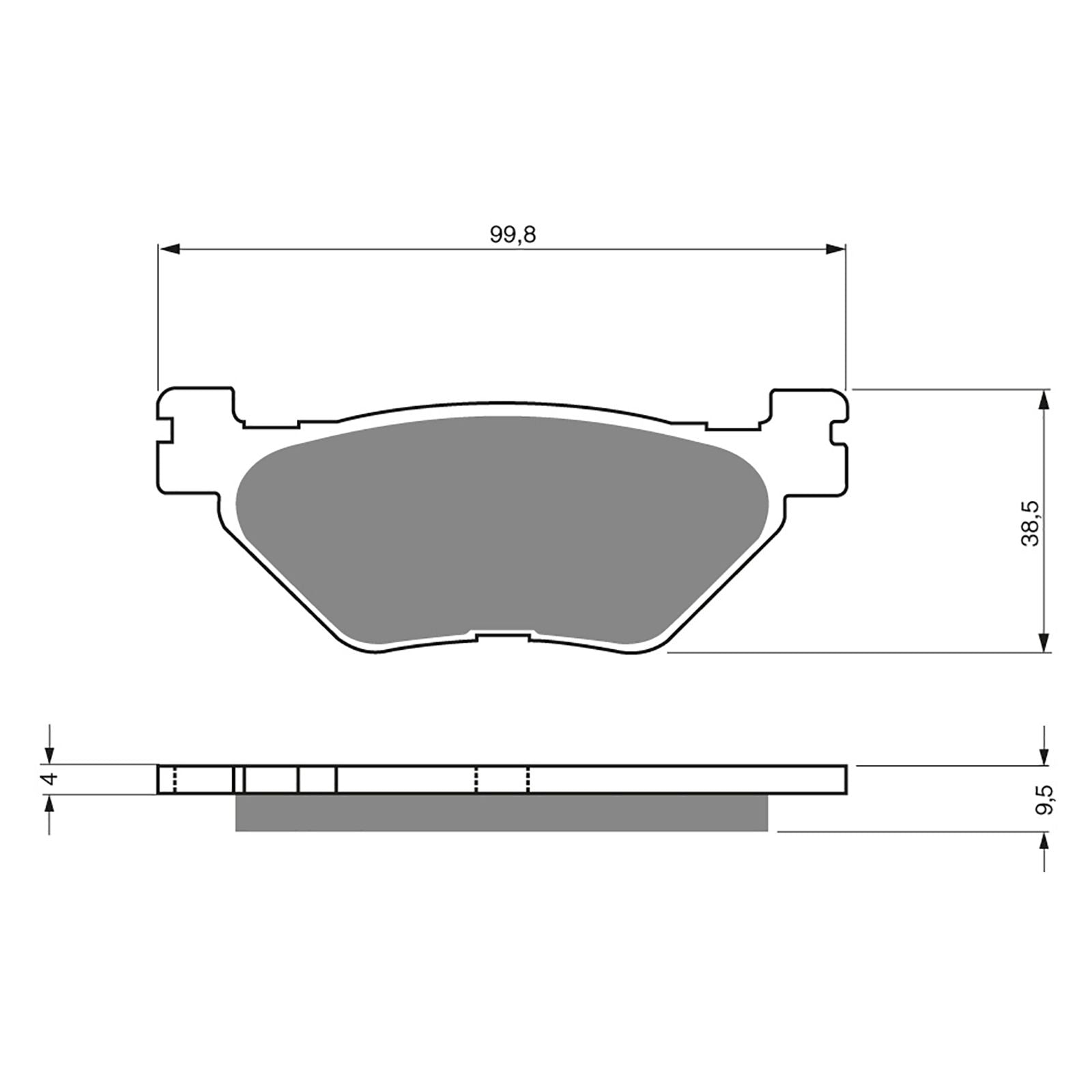 New GOLDFREN Brake Pad - S3 Sintered Sports (PBPH322) #GF165S3