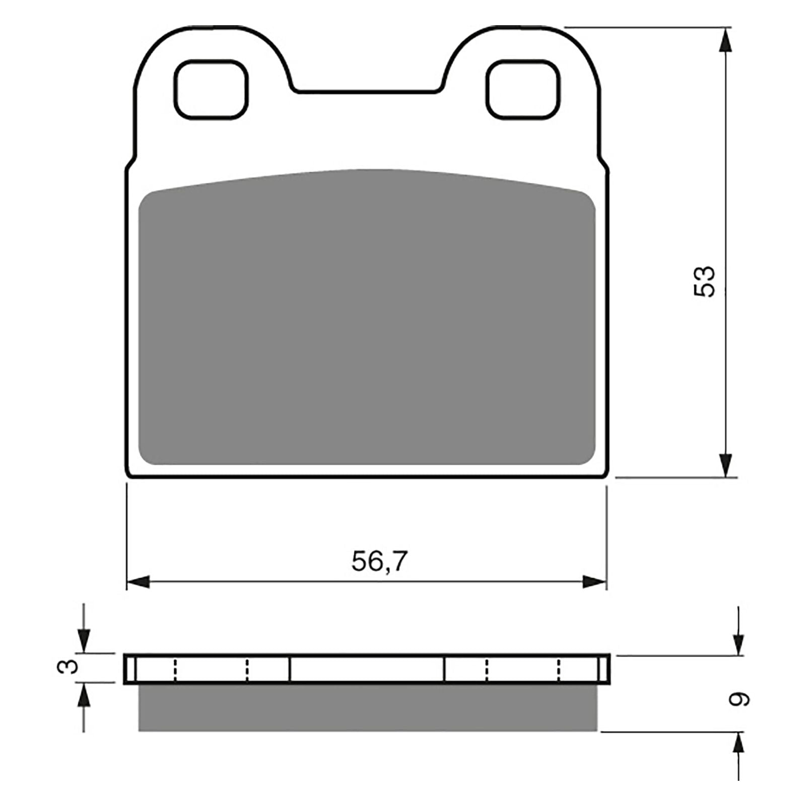 New GOLDFREN Brake Pad - S3 Sintered Sports #GF166S3