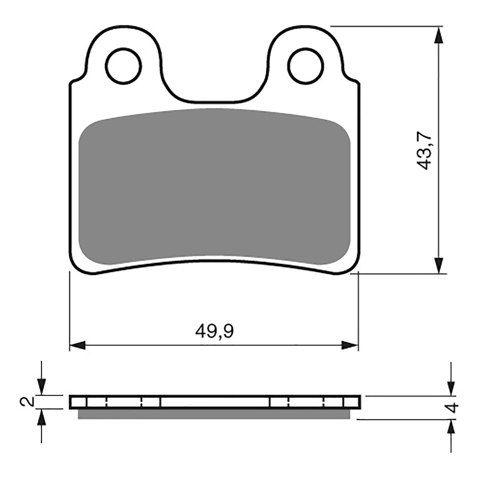 New GOLDFREN Brake Pad - K5 Off-Road Racing #GF168K5