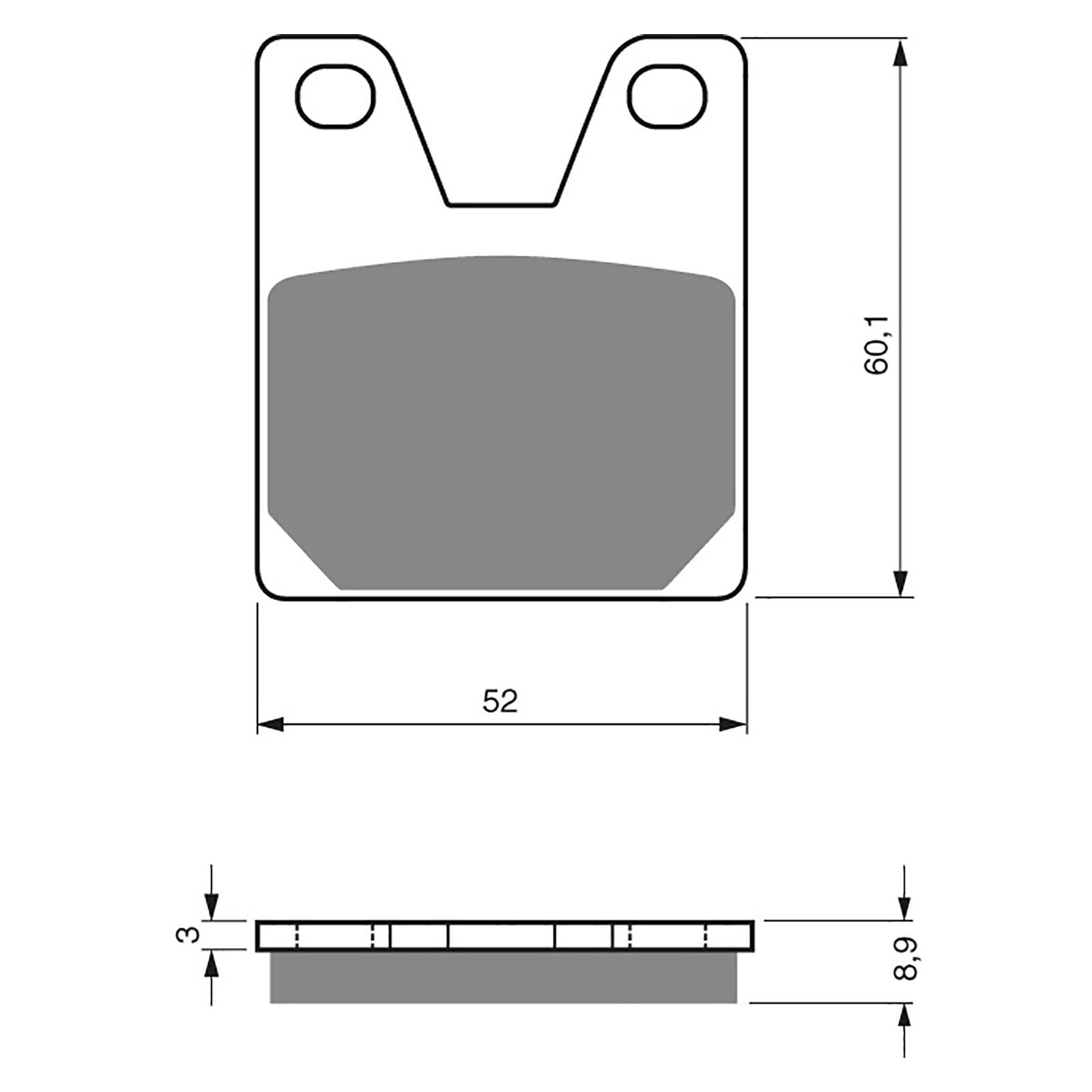 New GOLDFREN Brake Pad - S3 Sintered Sports (PBPH254) #GF169S3